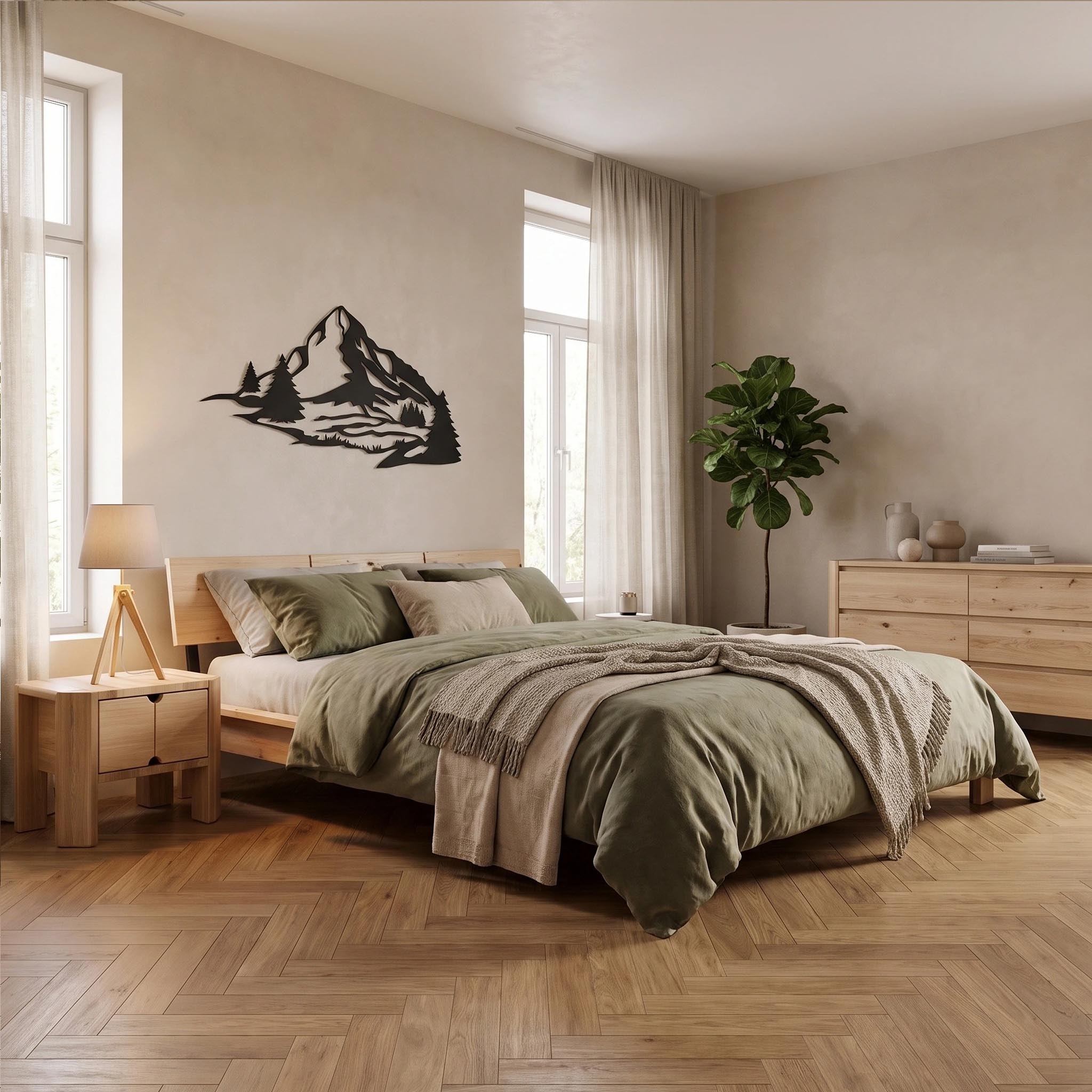 Двуспальная кровать LOFT, древесина бука с сучками