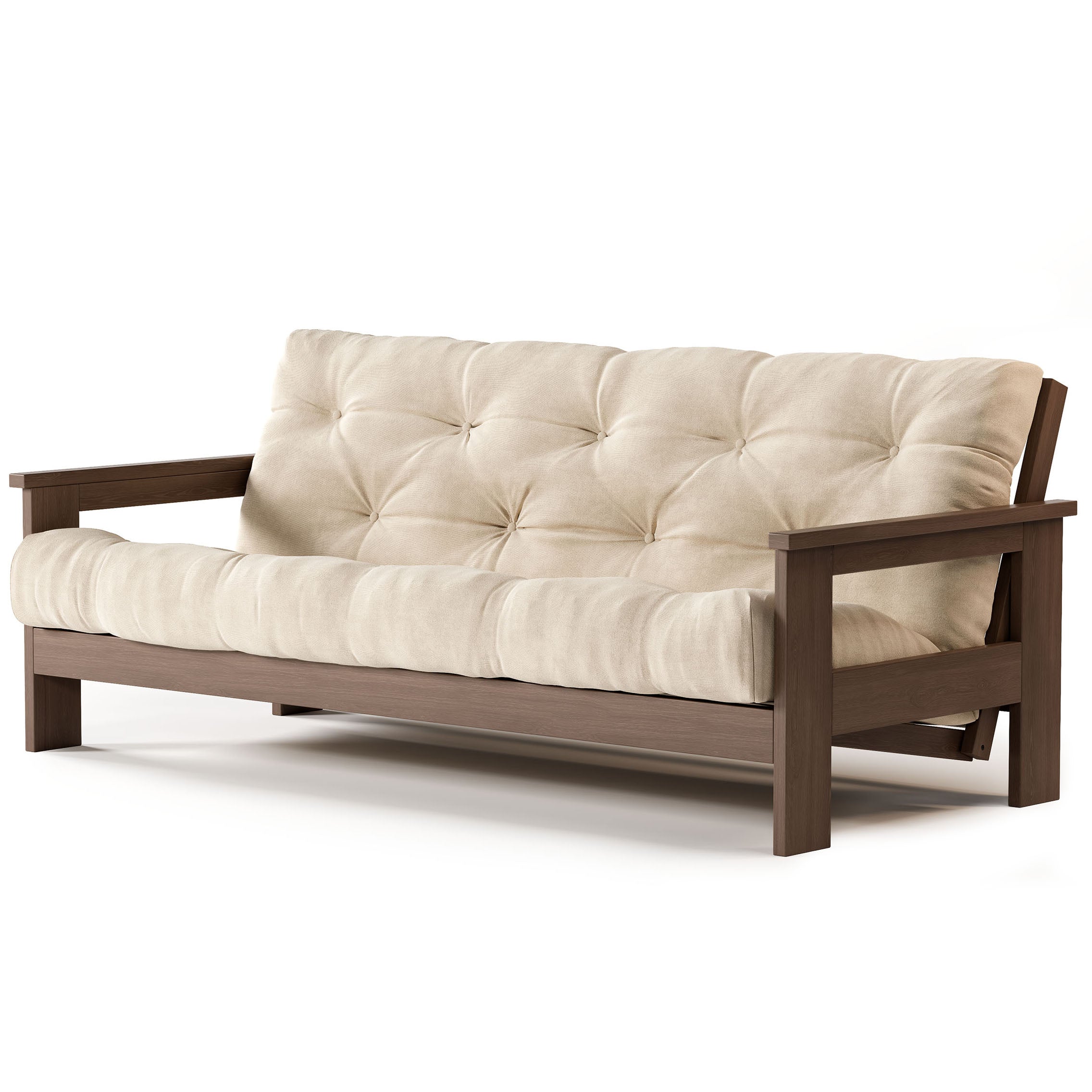 Раскладной диван-футон MEXICO, орехового цвета