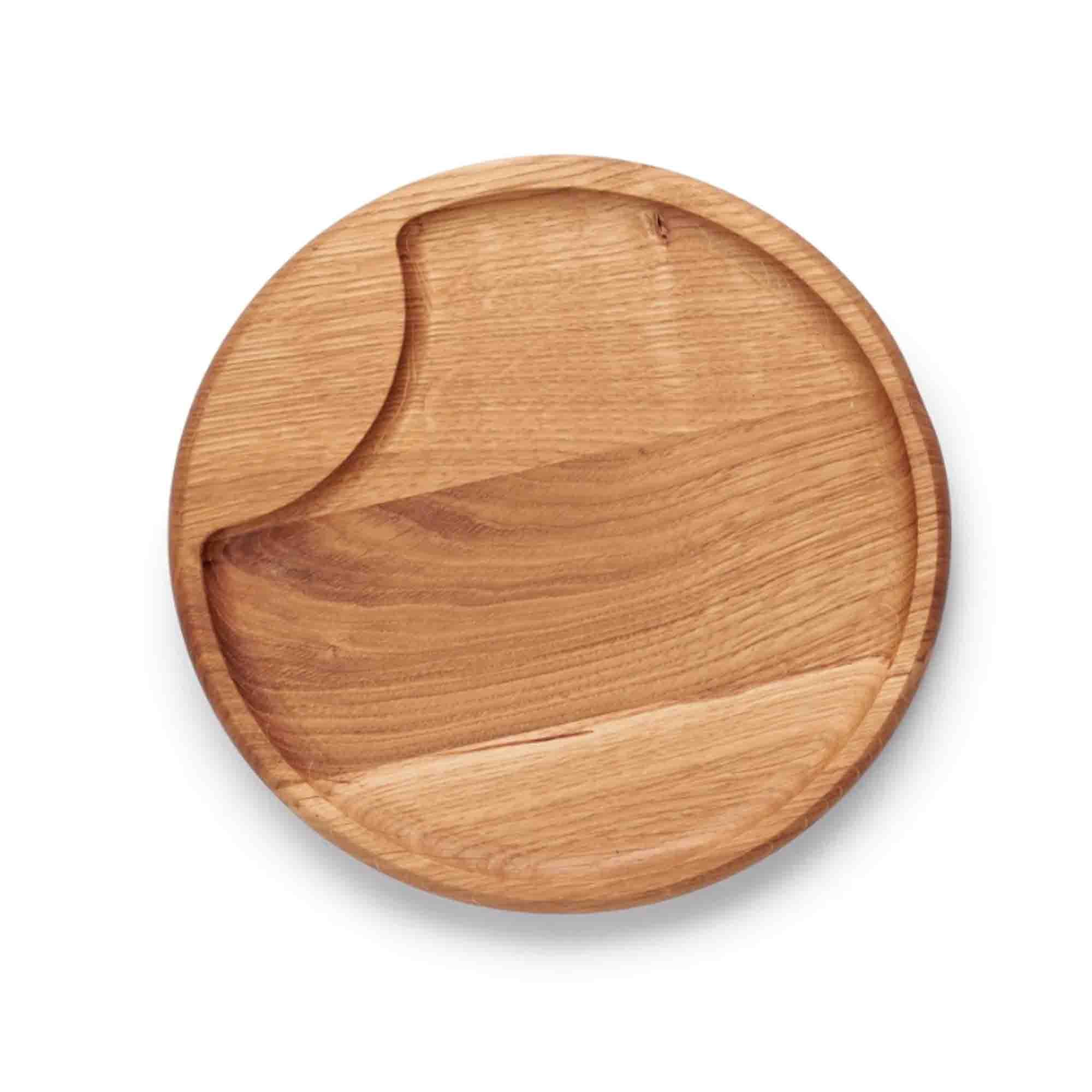 Деревянная тарелка WOODBEST, с углублением