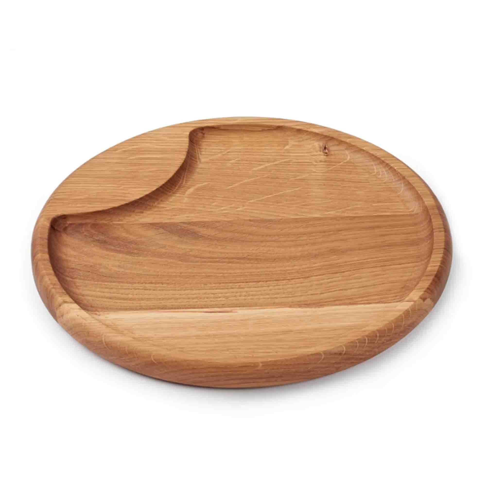 Деревянная тарелка WOODBEST, с углублением