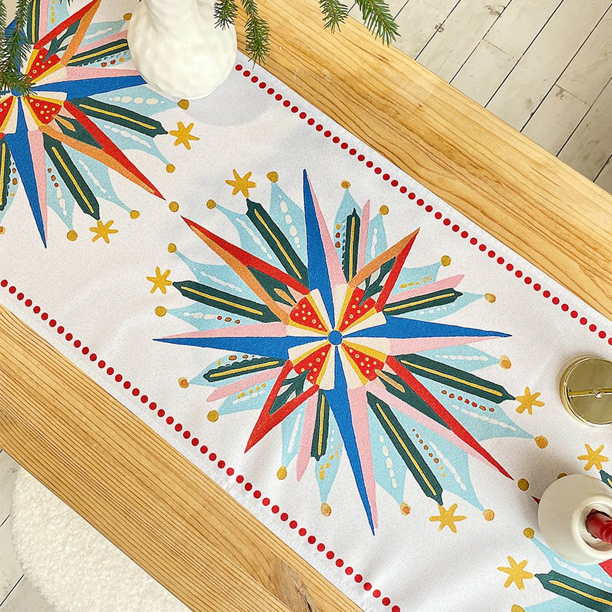 Доріжка на стіл КОЛЬОРОВІ ЗІРКИ