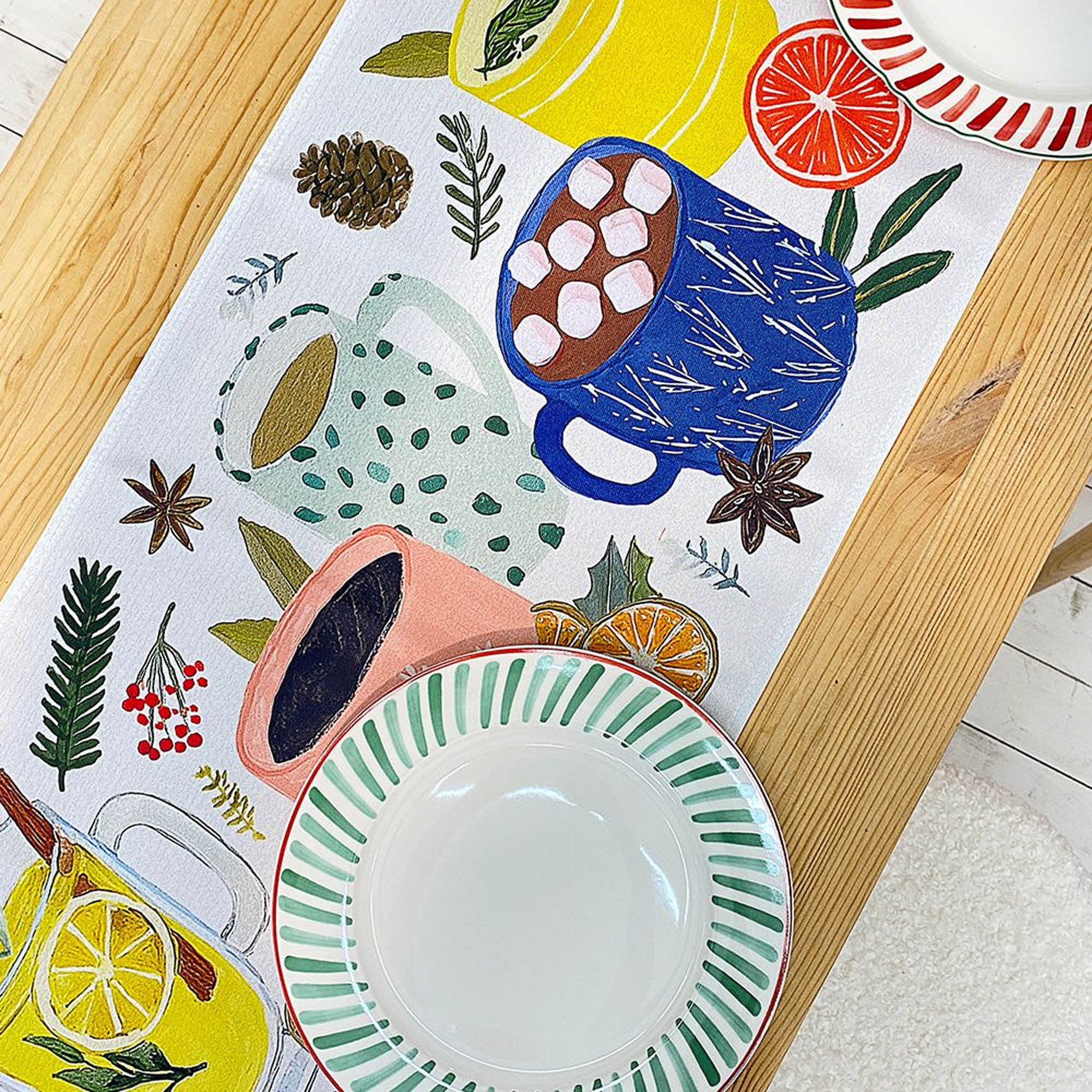 Доріжка на стіл ЗИМОВІ НАПОЇ