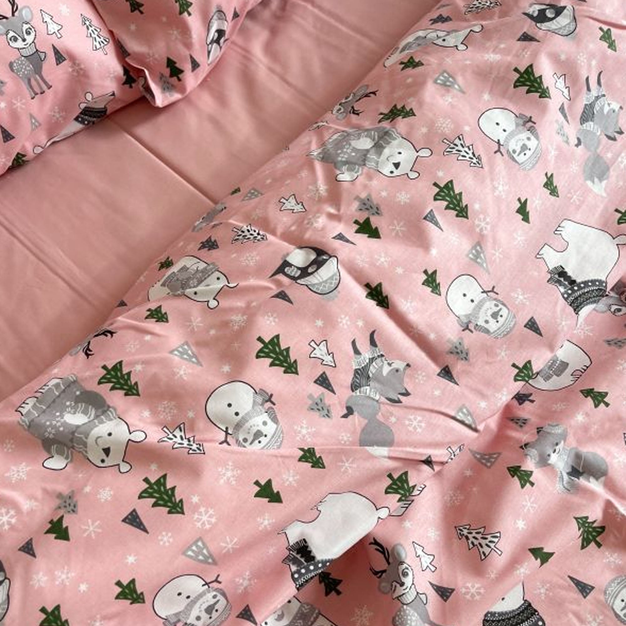 Детское постельное белье LAPLAND PINK, поплин премиум