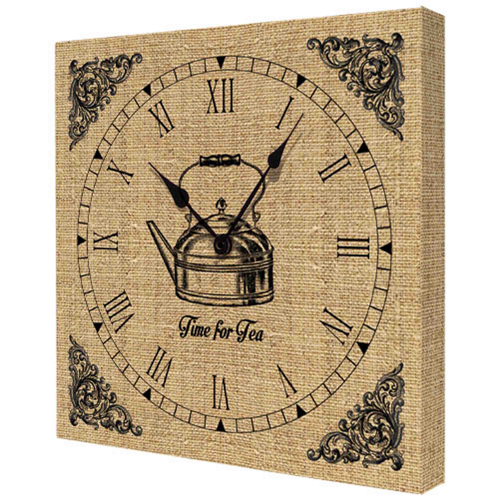 Годинник настінний квадратний TIME FOR TEA