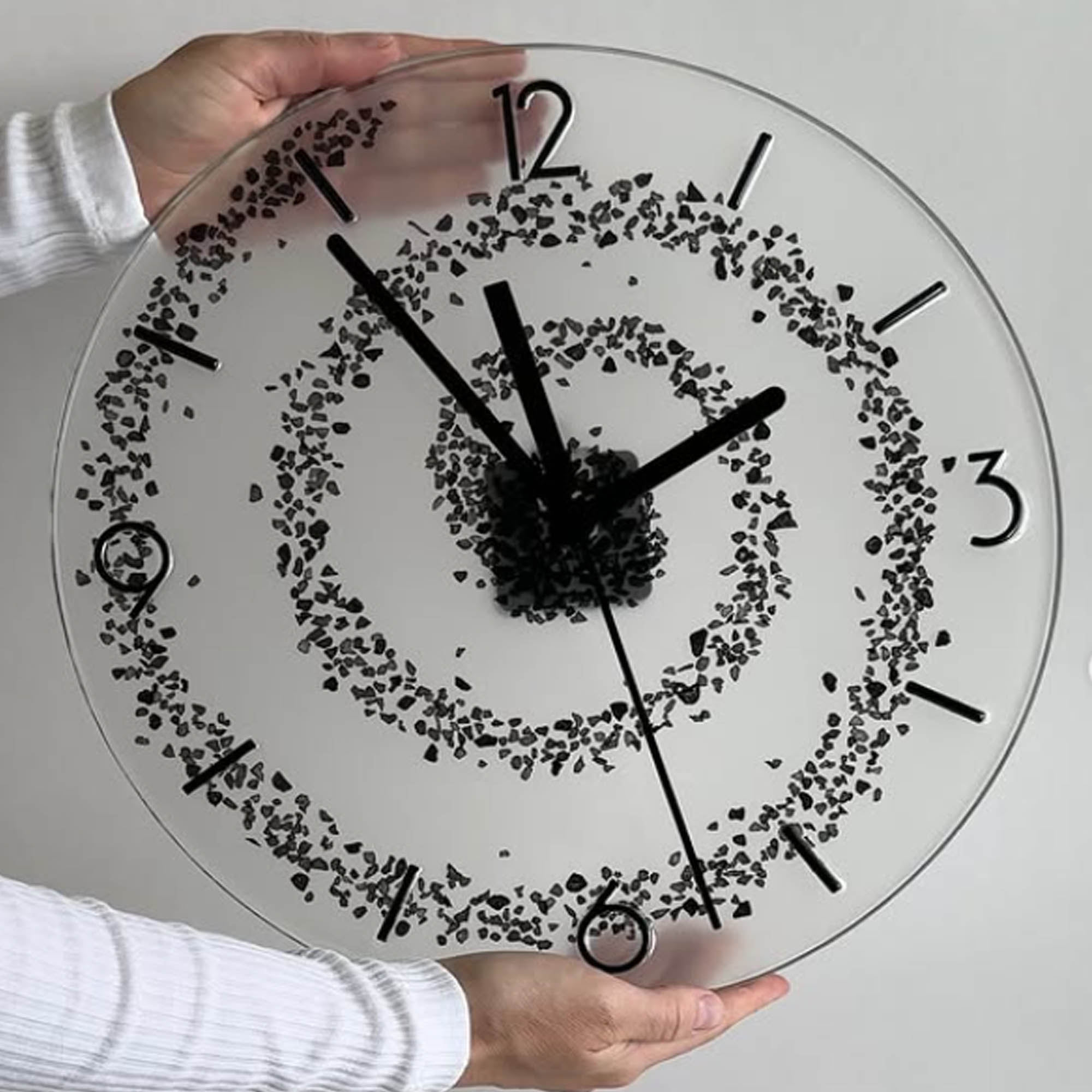 Годинник СПІРАЛЬ з епоксидної смоли