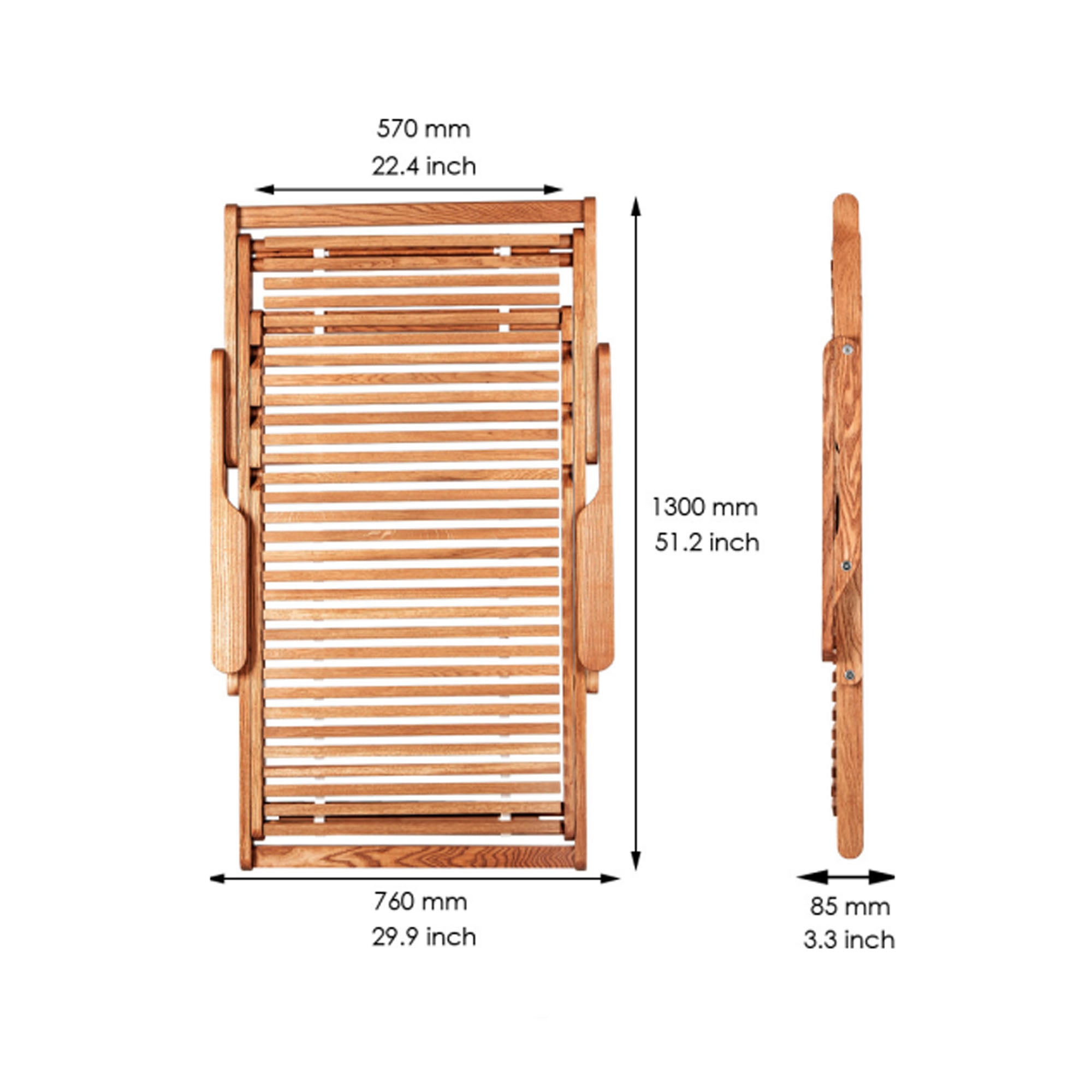 Крісло шезлонг WOOD CHALET CHAIR - зображення 7