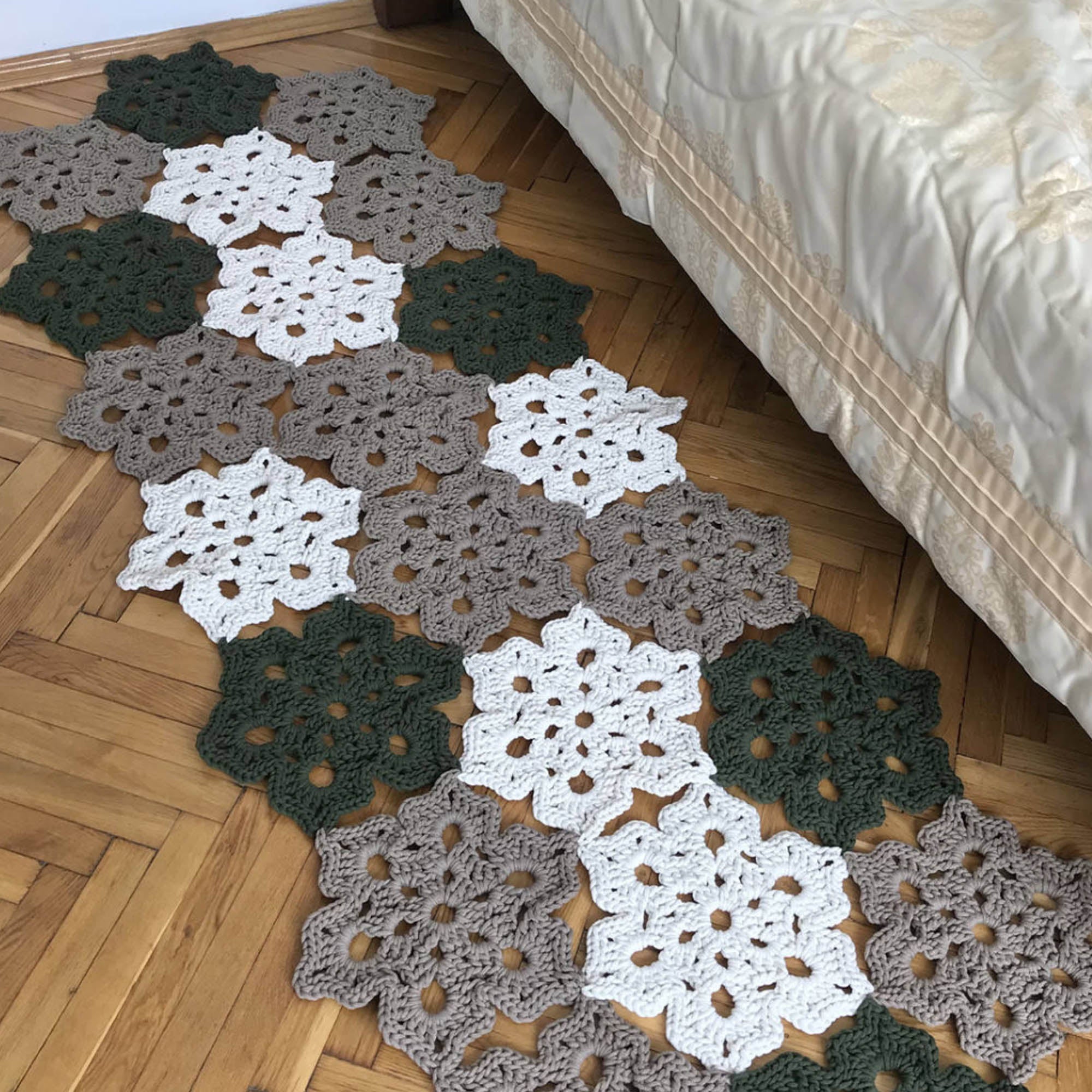 Килим ФЛОВЕРС, 22 мотиви, беж, бронза, хакі