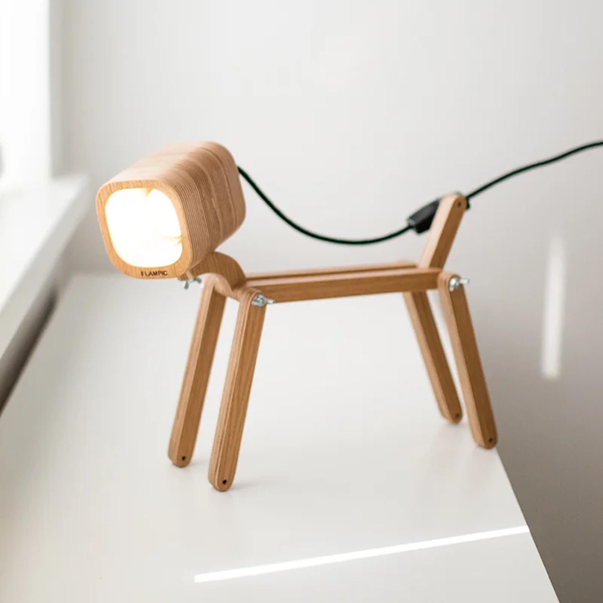 Лампа-собачка DOG LIGHT, натурального кольру