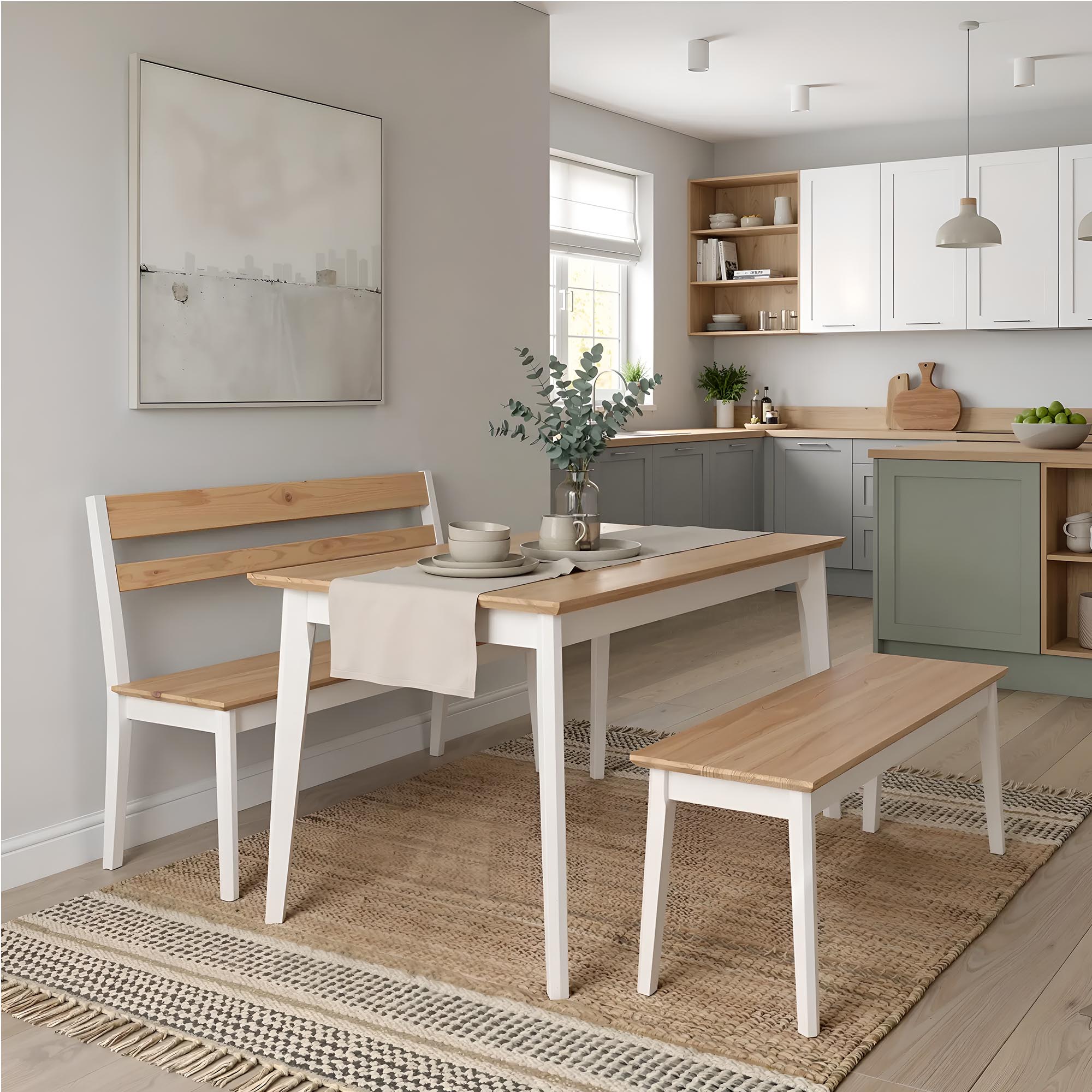 Лава зі спинкою GRANO, бук