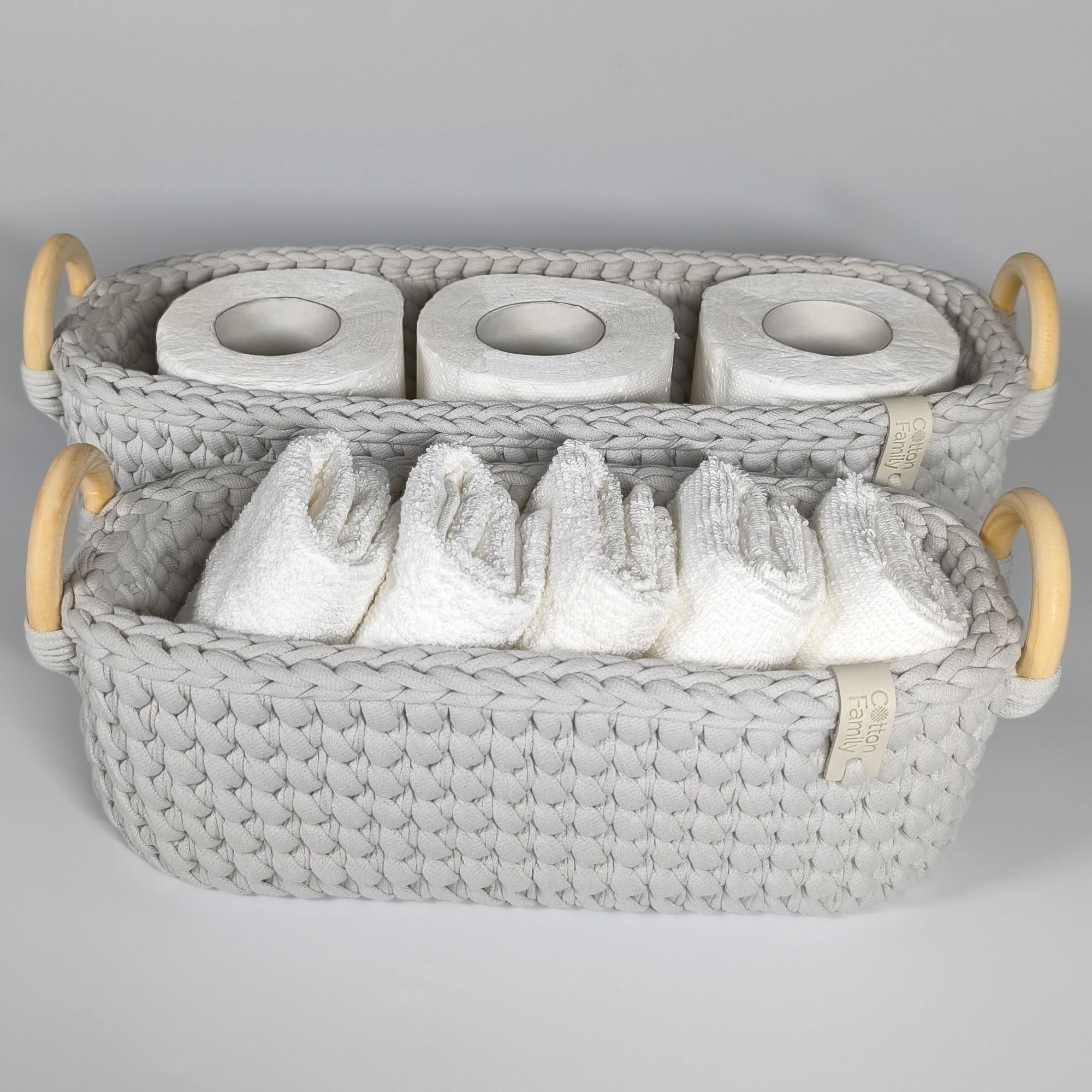 Набор из 2-х корзинок-органайзеров WOODLOOP (size S, M)