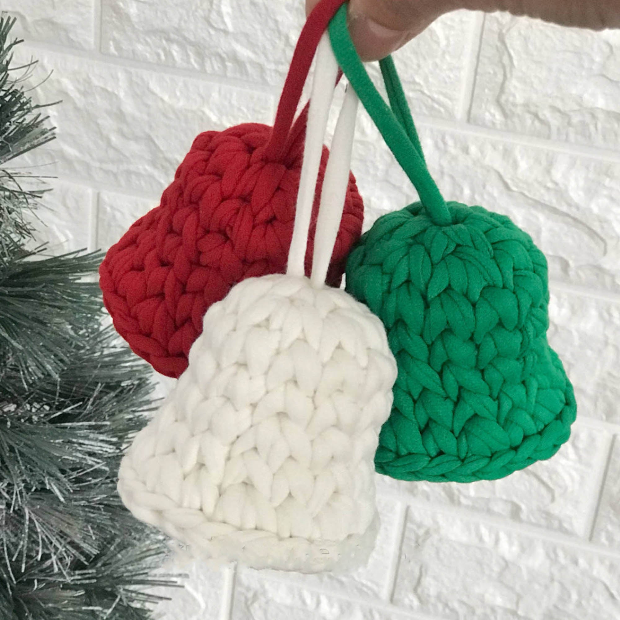 Новогодний декор Колокольчик Рождественский 3 шт