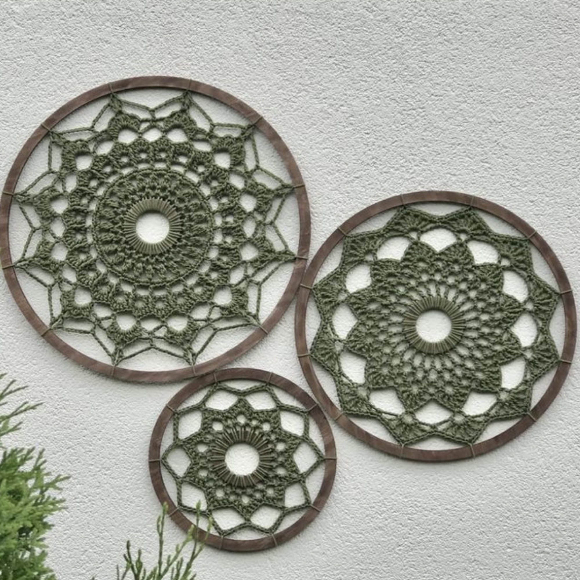 Панно декоративне 26 см, хакі