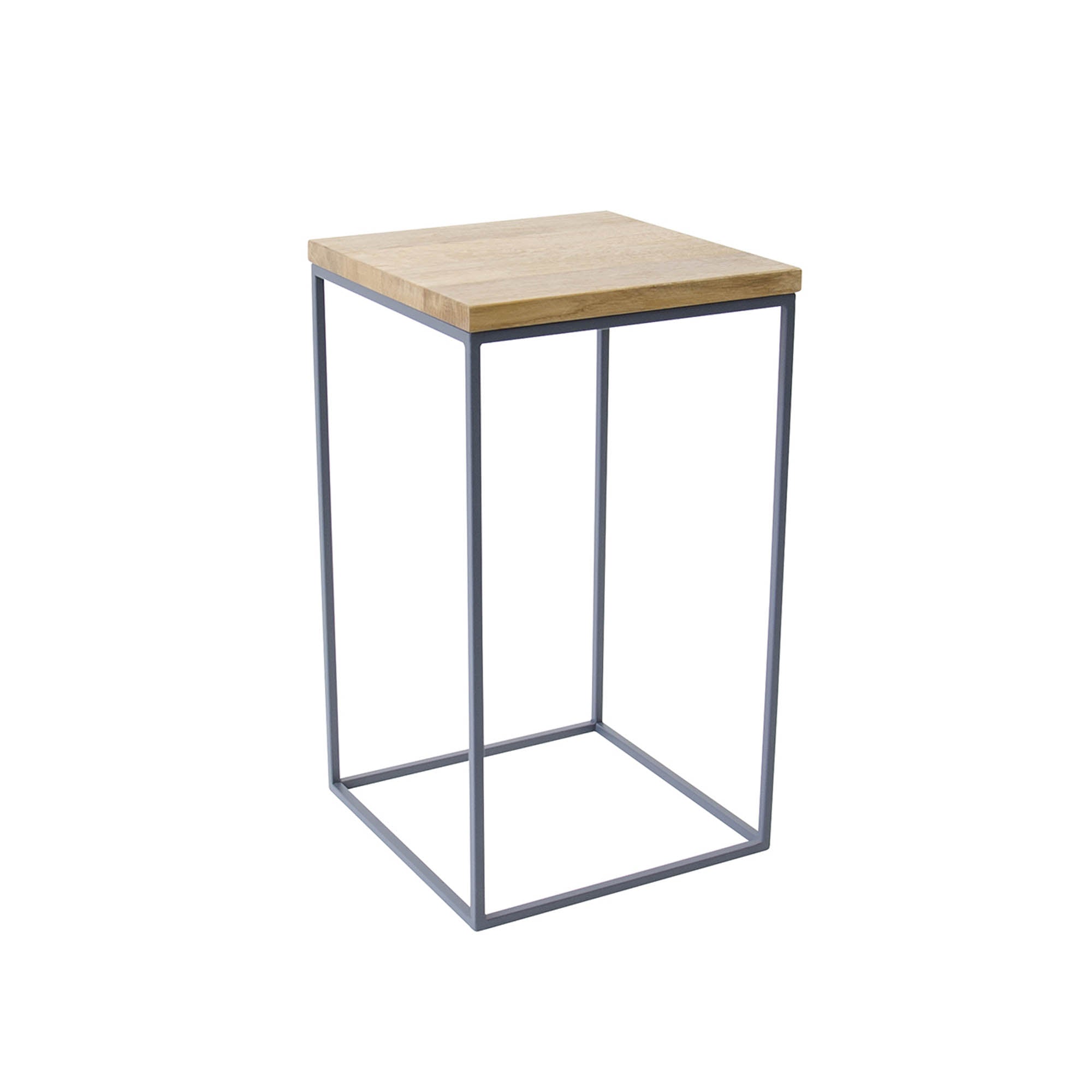 Підставка металева під квіти ЮККА, натуральне дерево