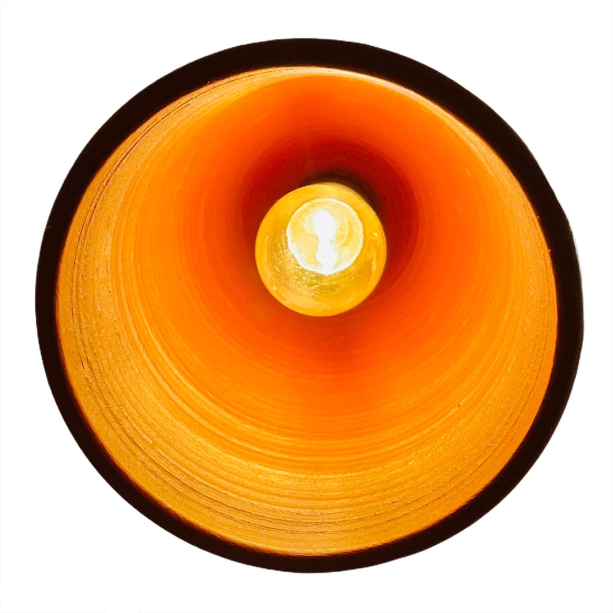 Подвесной светильник 12 х 22 см керамический, топаз коричневый