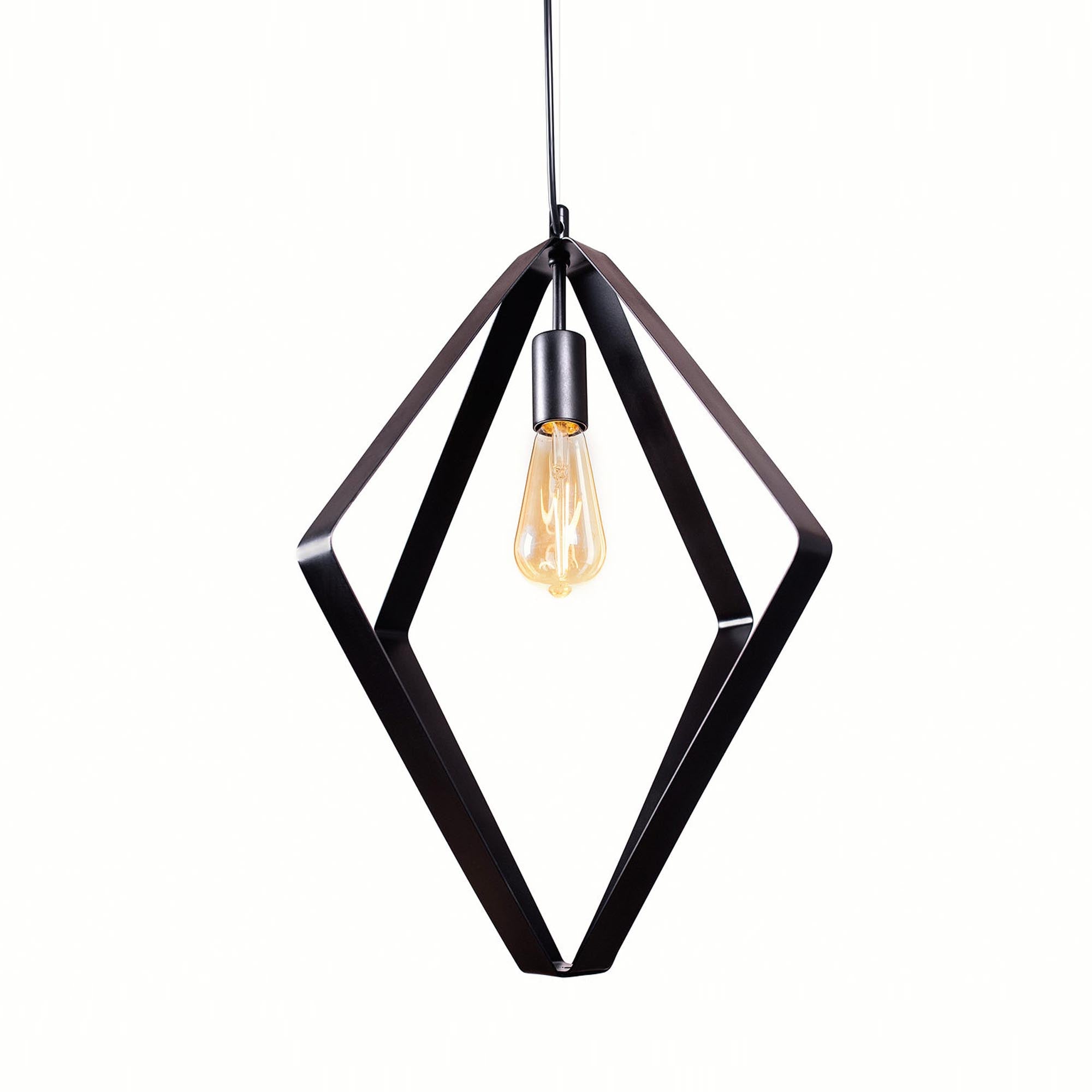 Подвесной светильник 40 х 46 см, металлический, черный