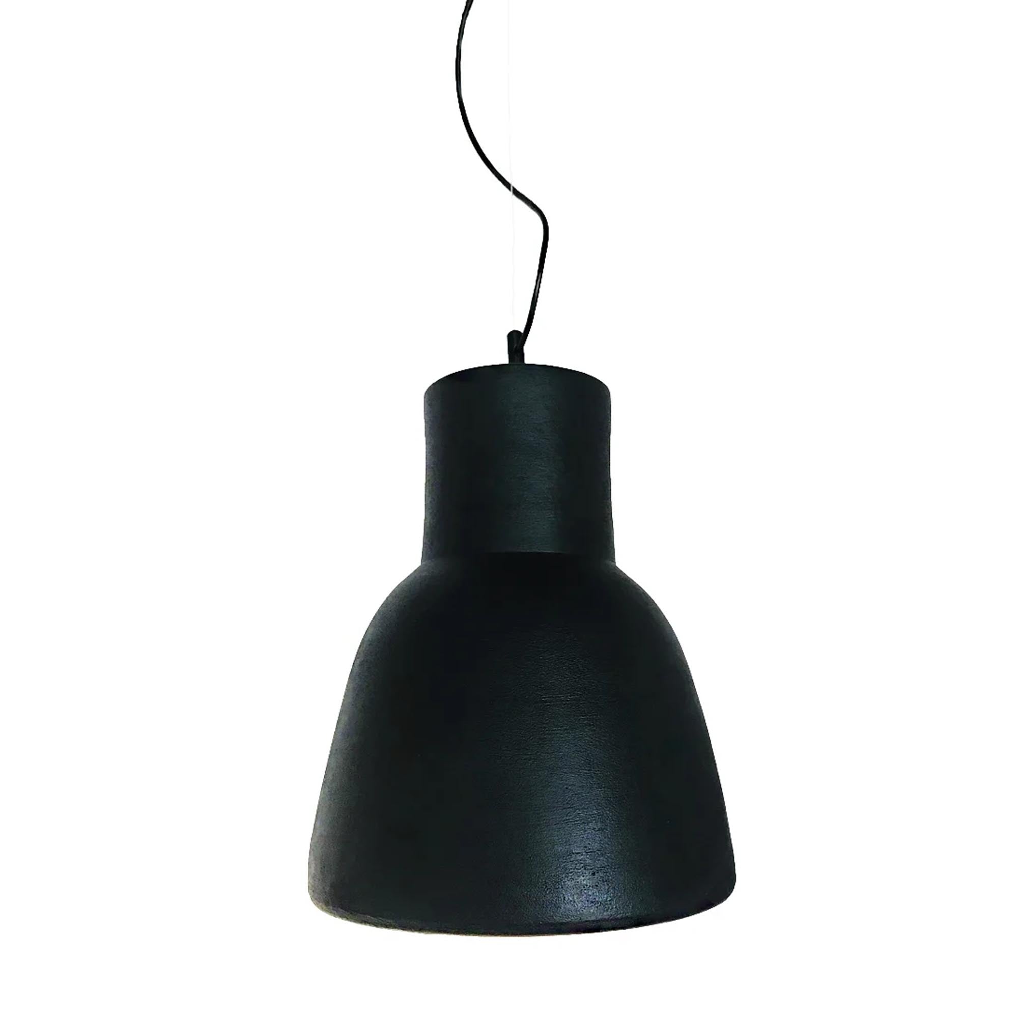 Подвесной светильник керамический, черный мат