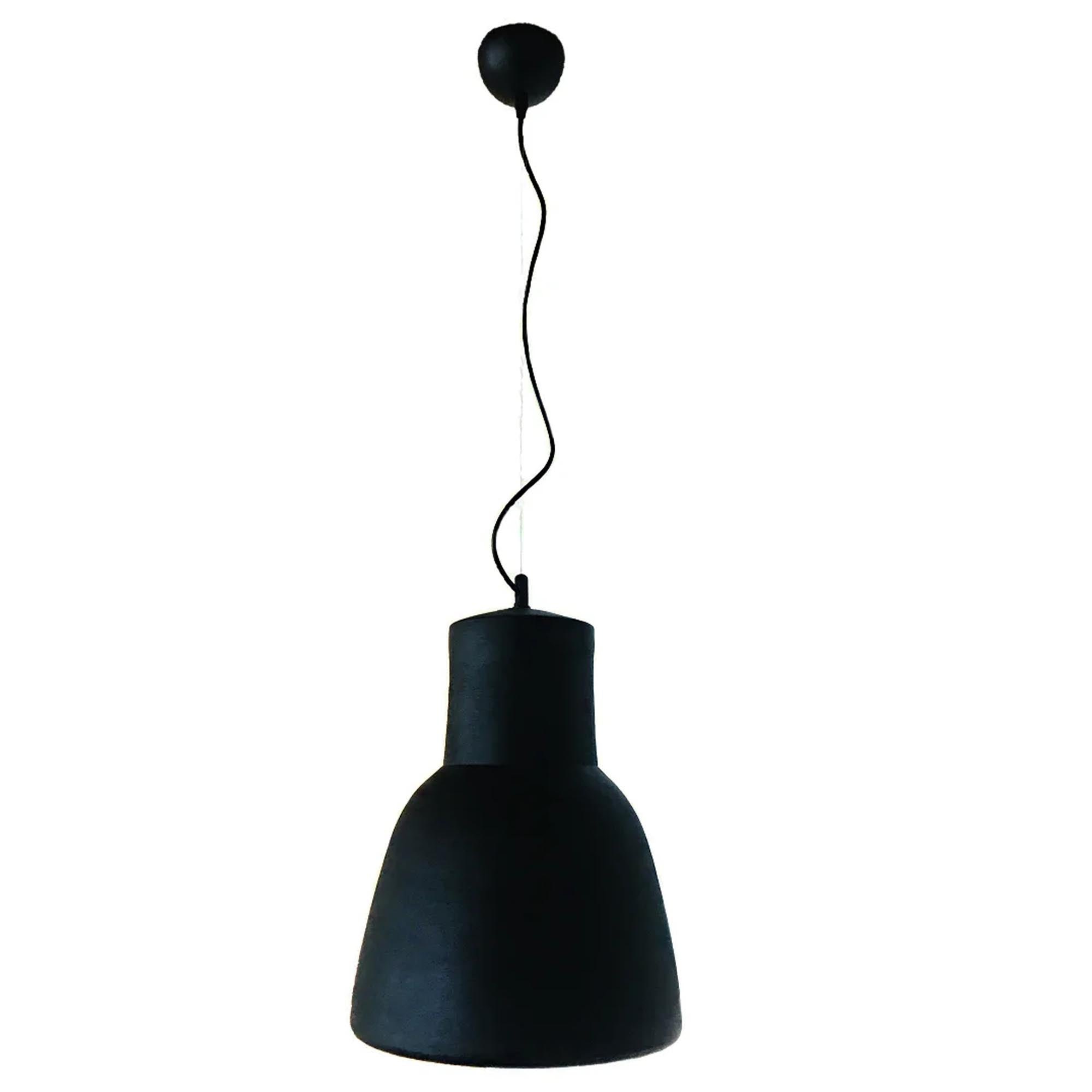 Подвесной светильник керамический, черный мат