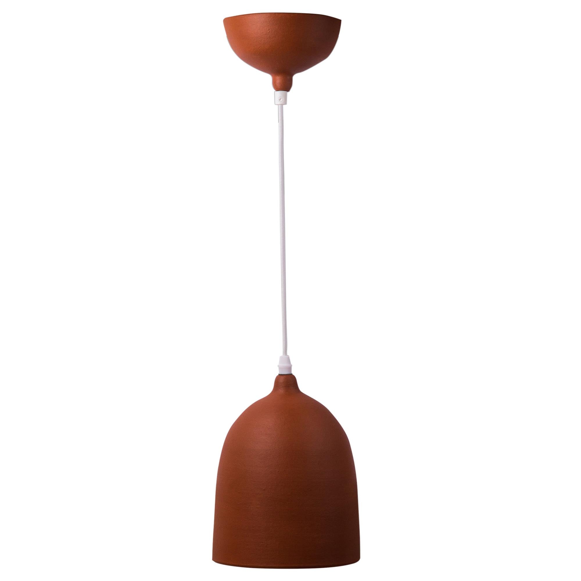 Підвісний світильник 15 х 25 см керамічний, топаз коричневий