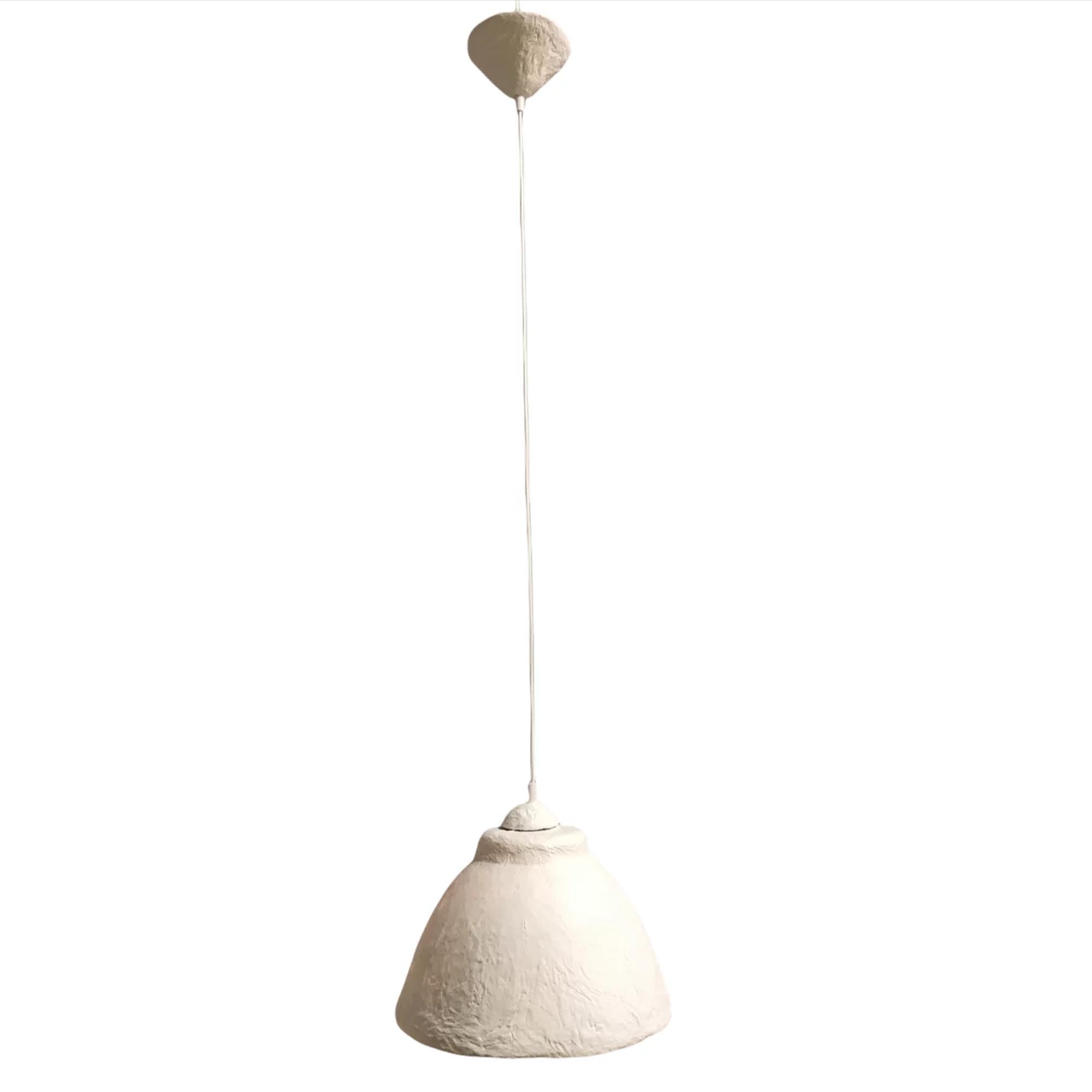 Подвесной светильник из усиленного папье-маше, белый