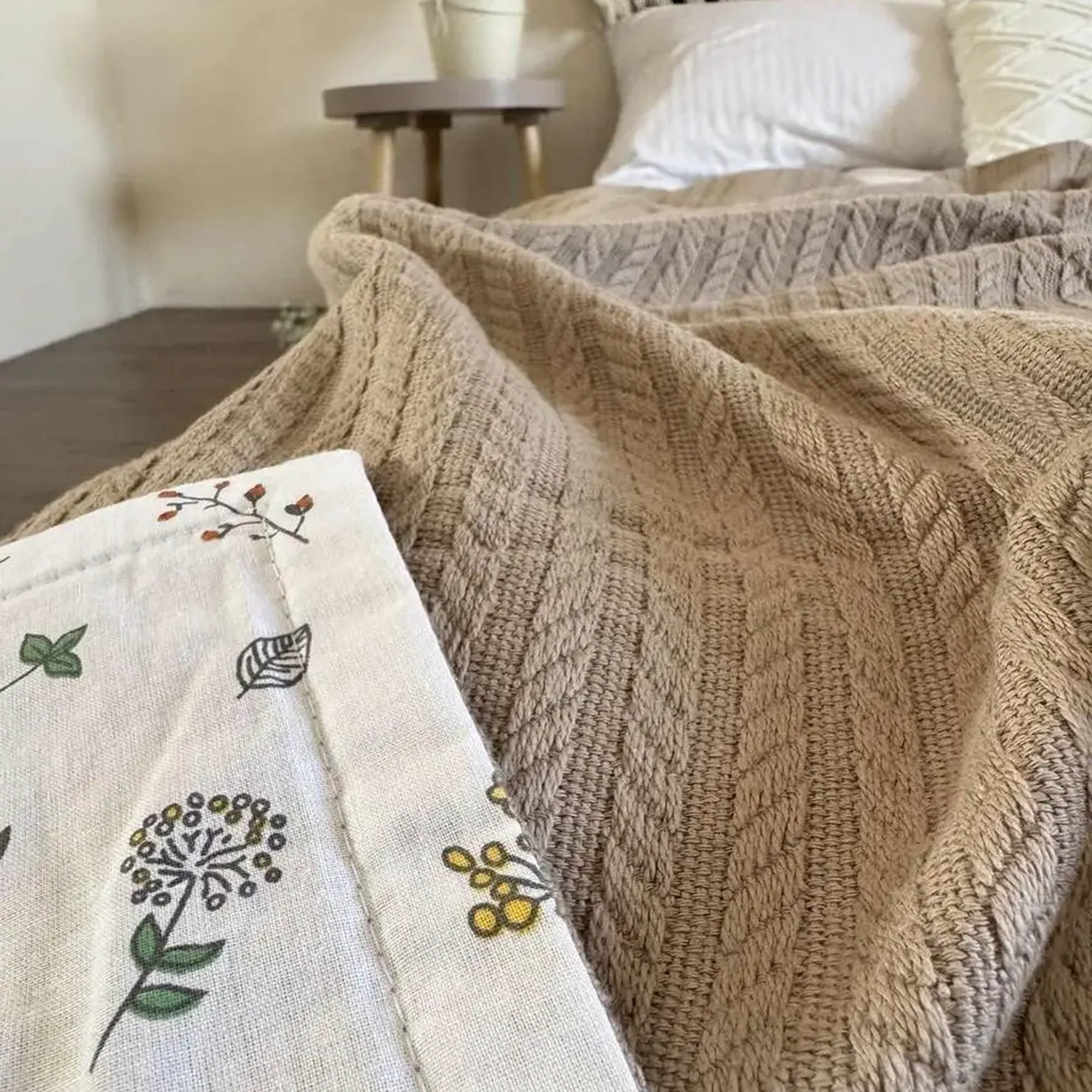 Покривало бавовняне дитяче КОСИЧКА KIDS, капучино