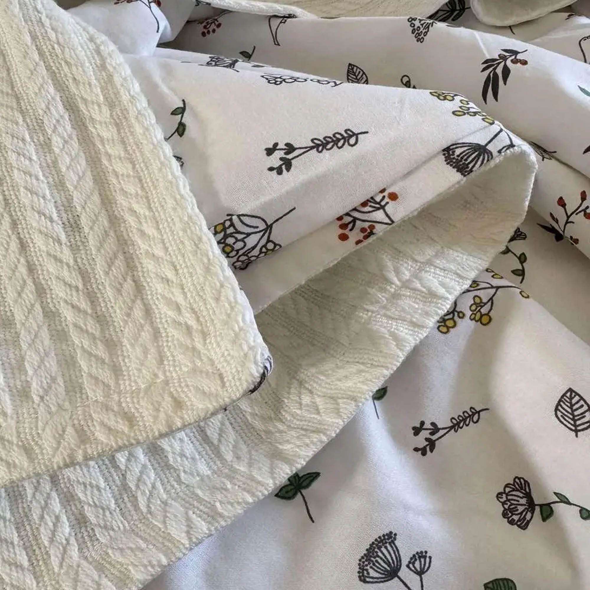 Покрывало хлопковое детское КОСИЧКА KIDS, молочный
