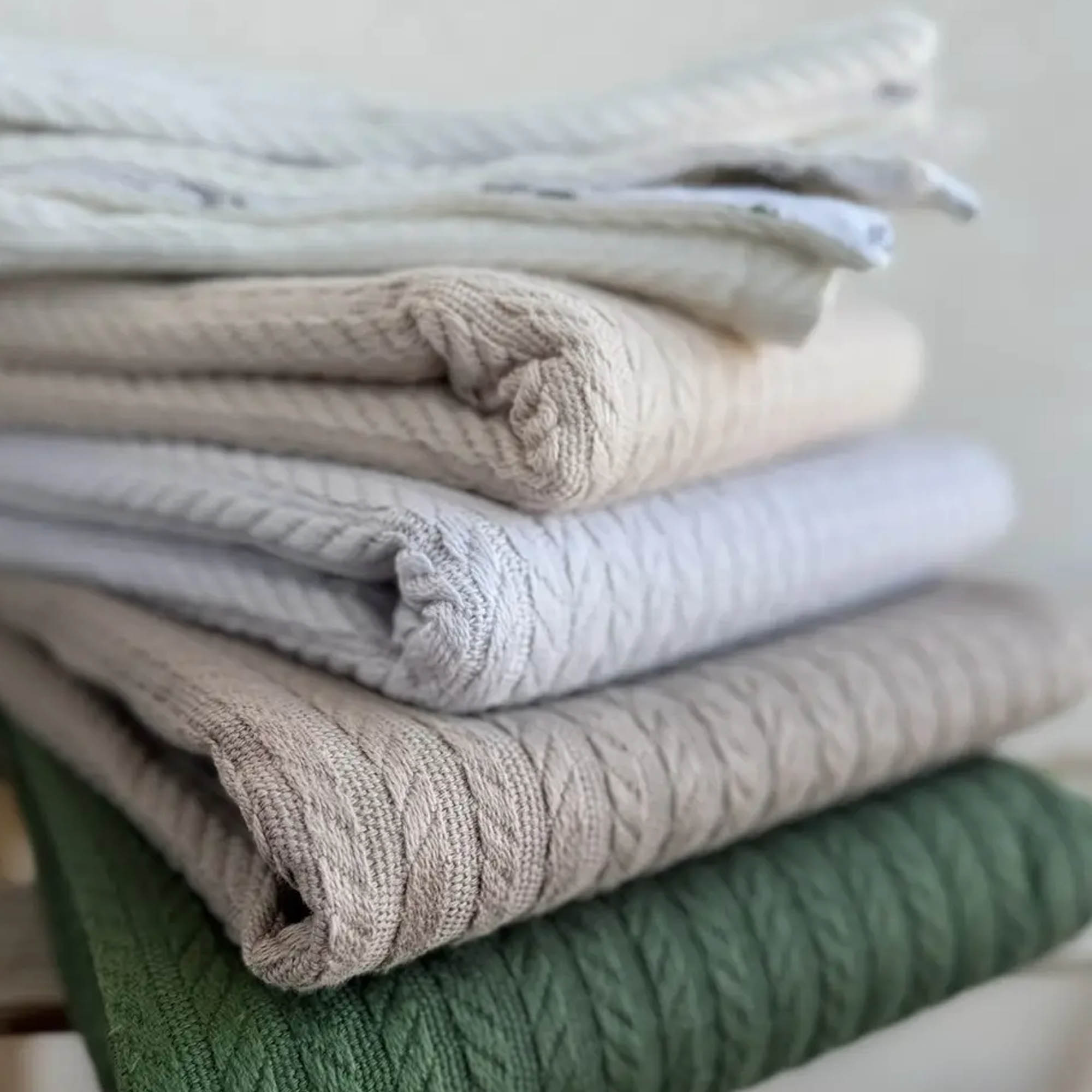 Покривало бавовняне дитяче КОСИЧКА KIDS, зелений