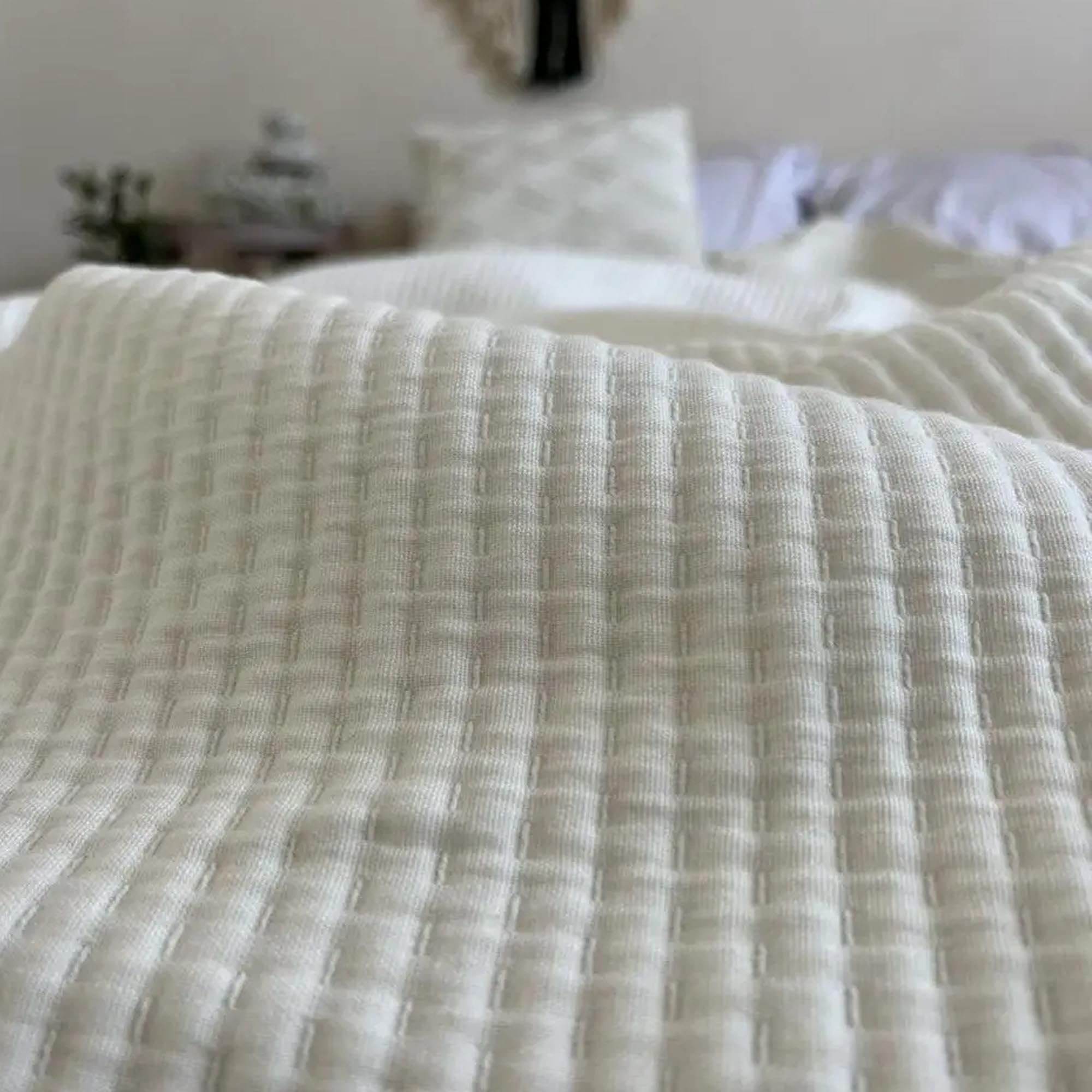 Покривало бавовняне OSLO, молочний