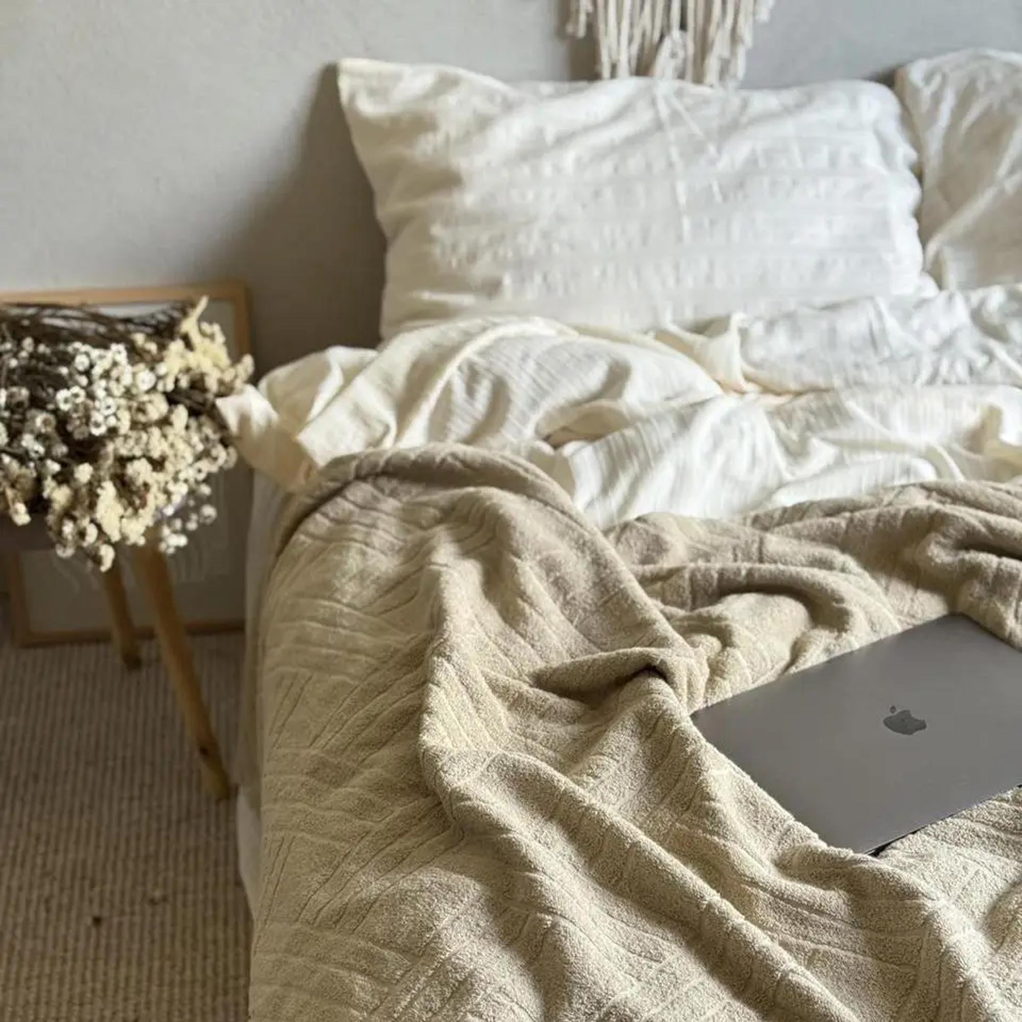 Покривало махрове PALERMO, бежевий