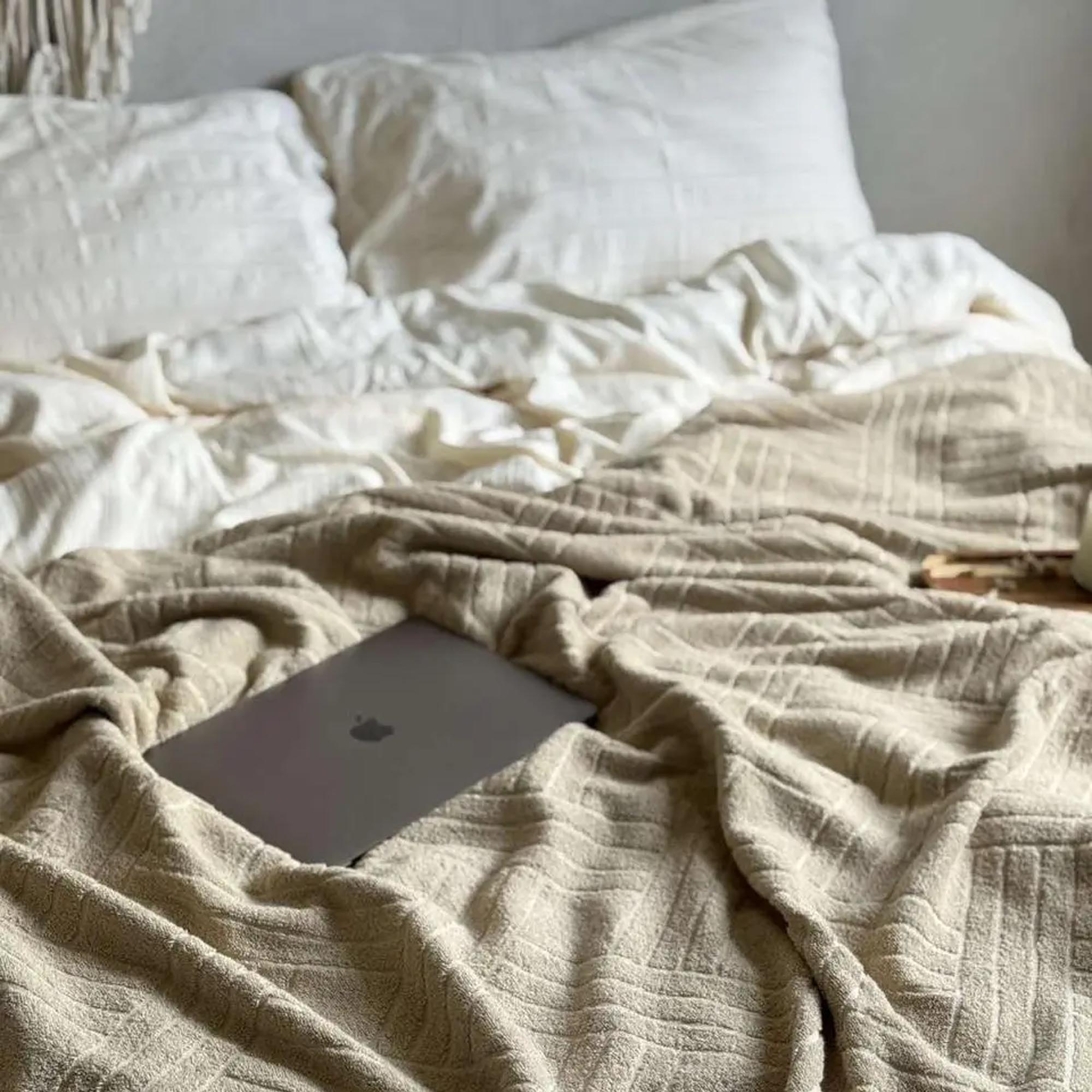 Покривало махрове PALERMO, бежевий