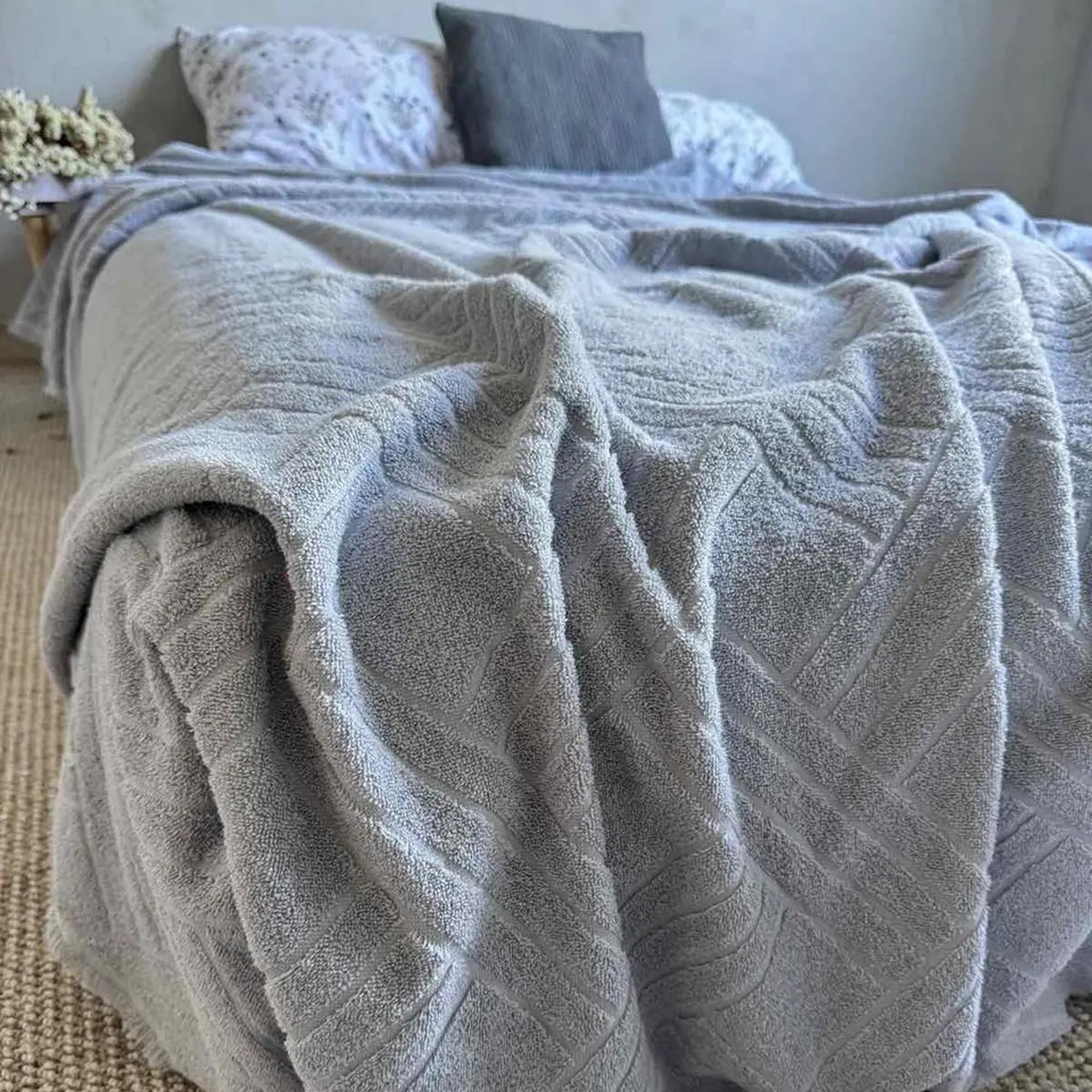 Покривало махрове PALERMO, сірий