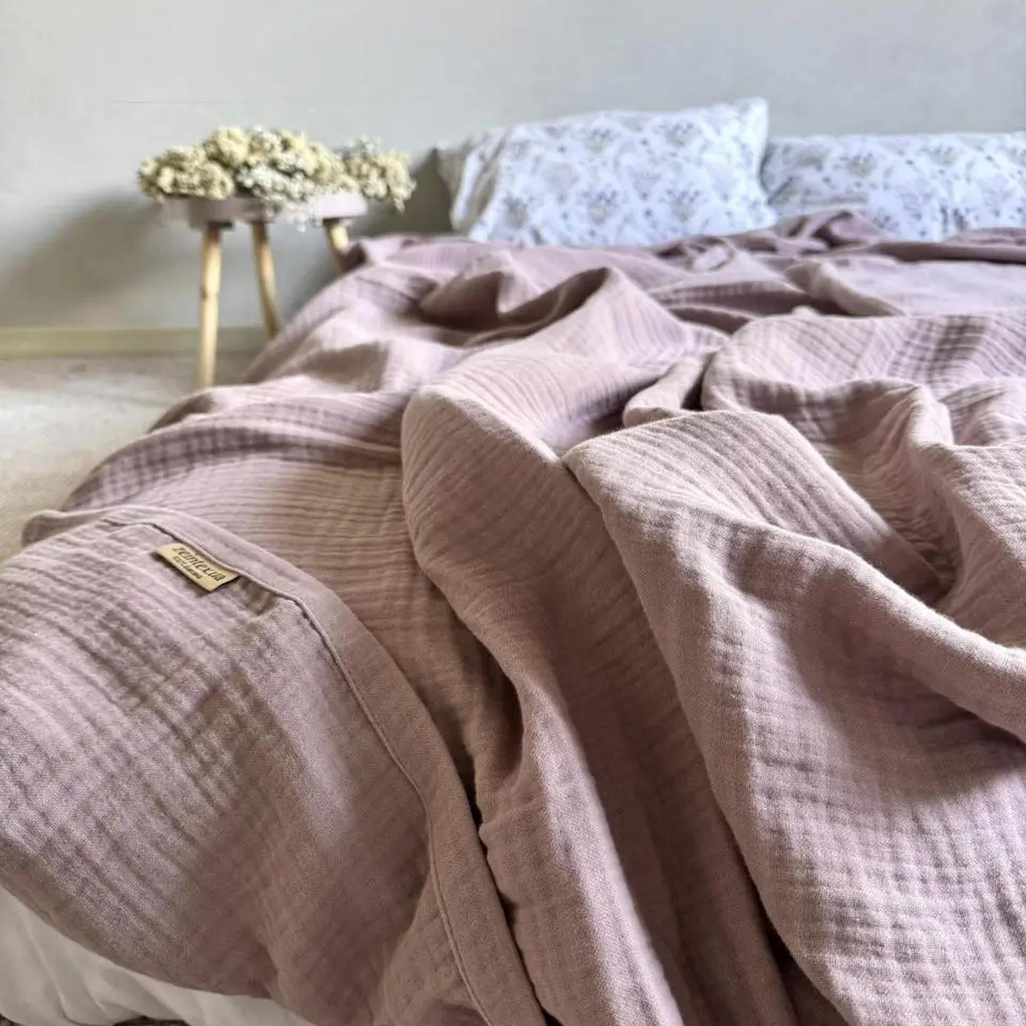 Покривало муслінове HEAVEN, ліловий