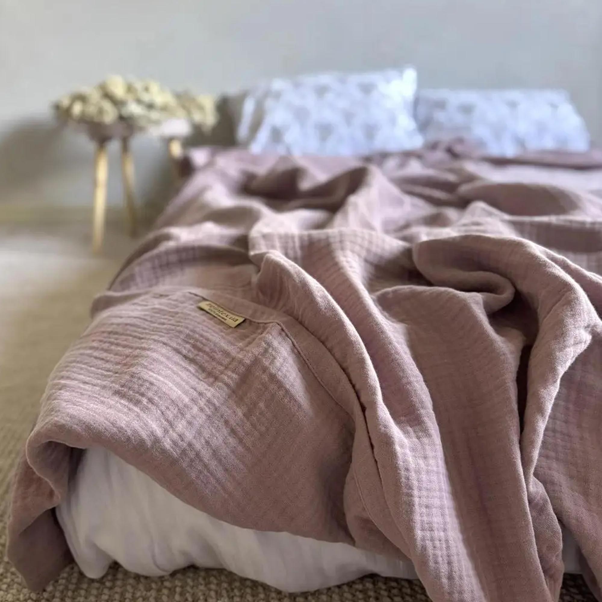 Покривало муслінове HEAVEN, ліловий