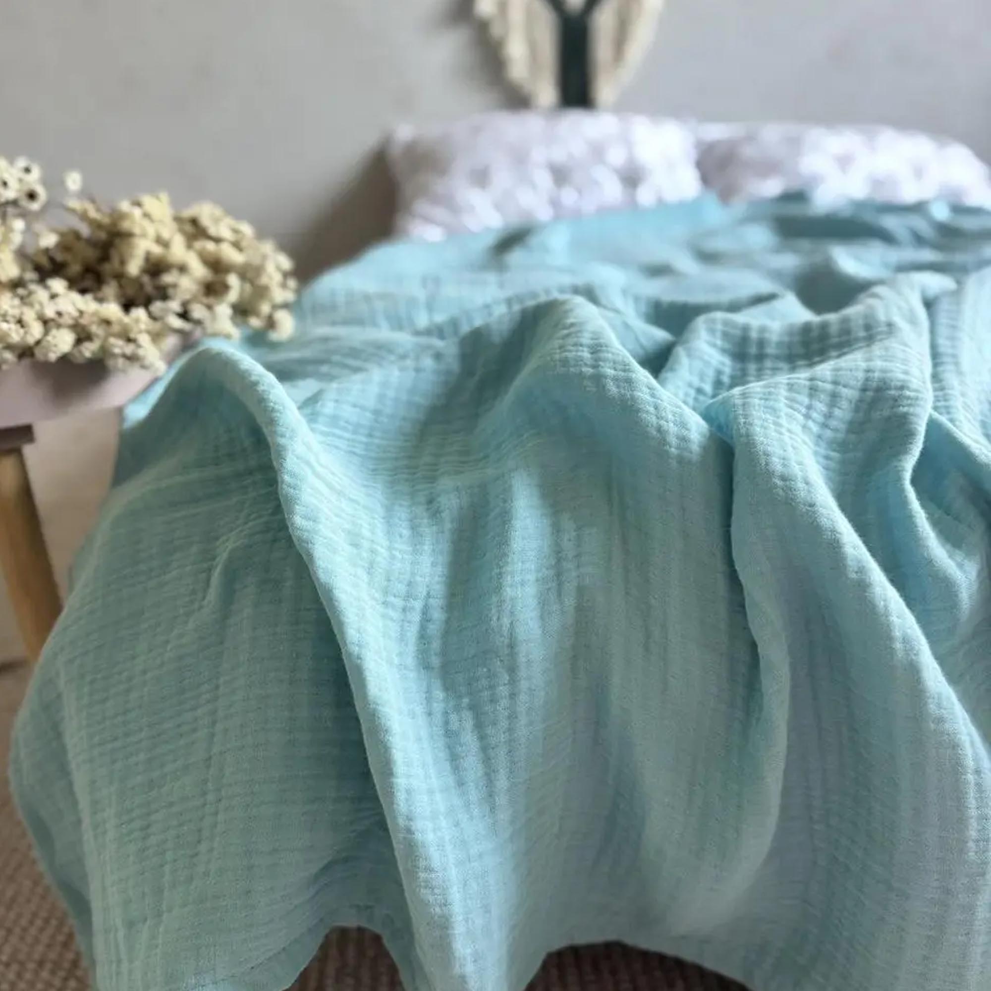 Покривало муслінове HEAVEN, ментоловий