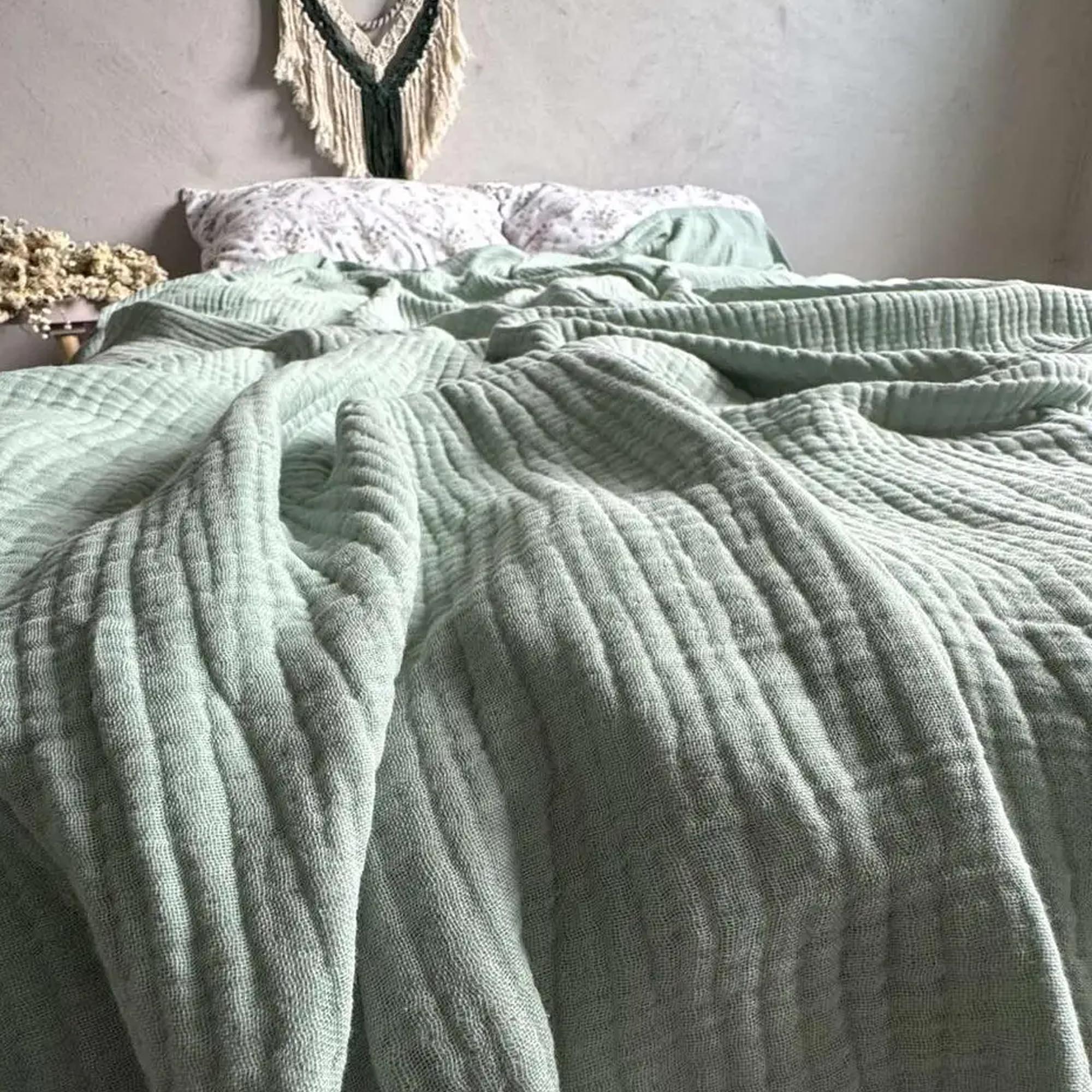 Покривало муслінове HEAVEN, м'ятний