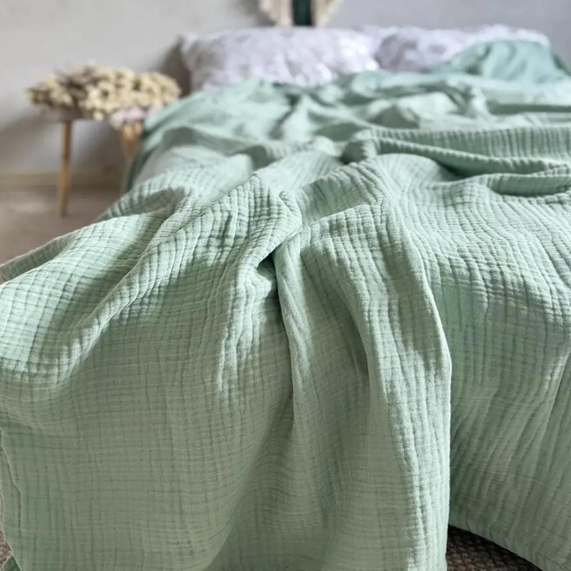 Покривало муслінове HEAVEN, м'ятний