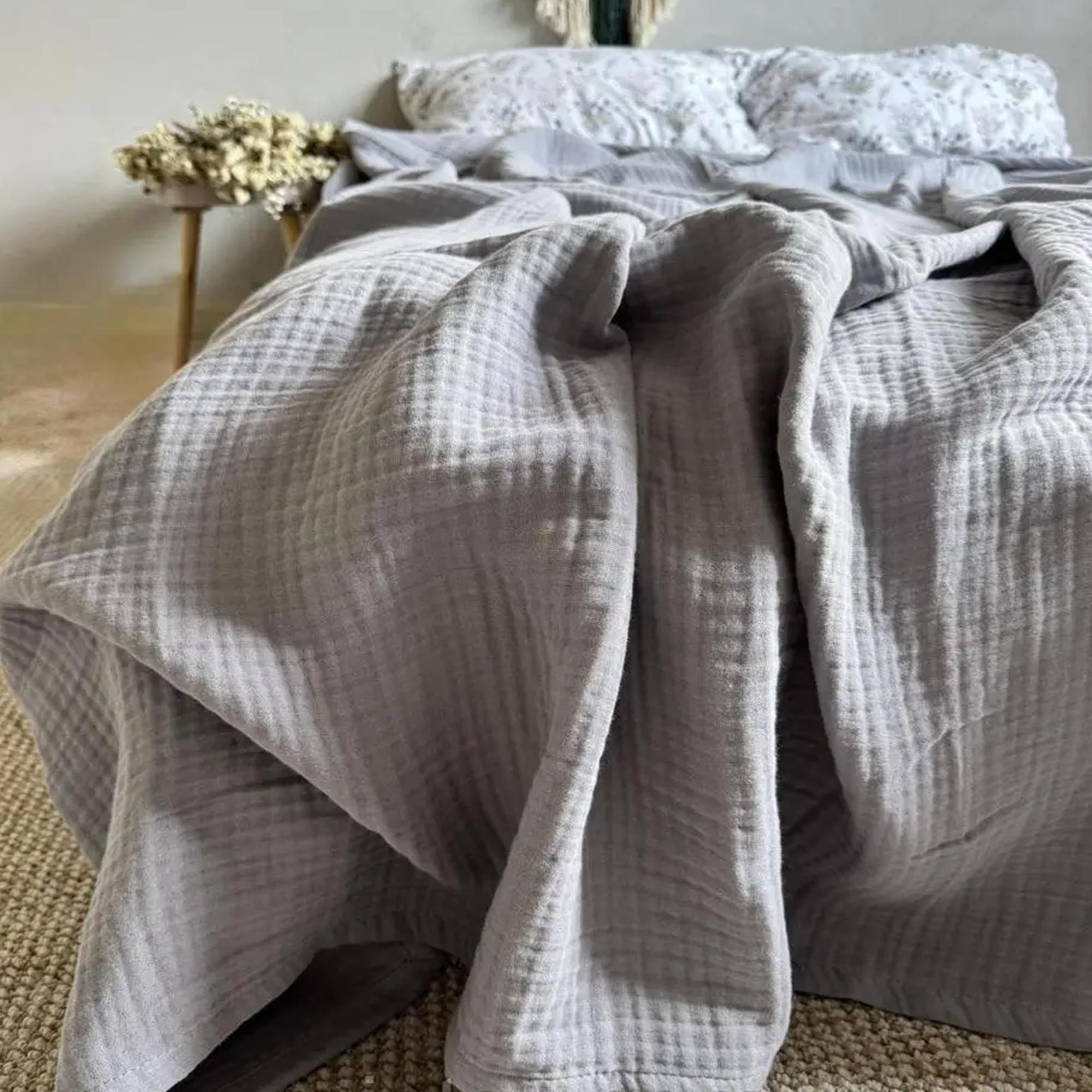 Покривало муслінове HEAVEN, сірий