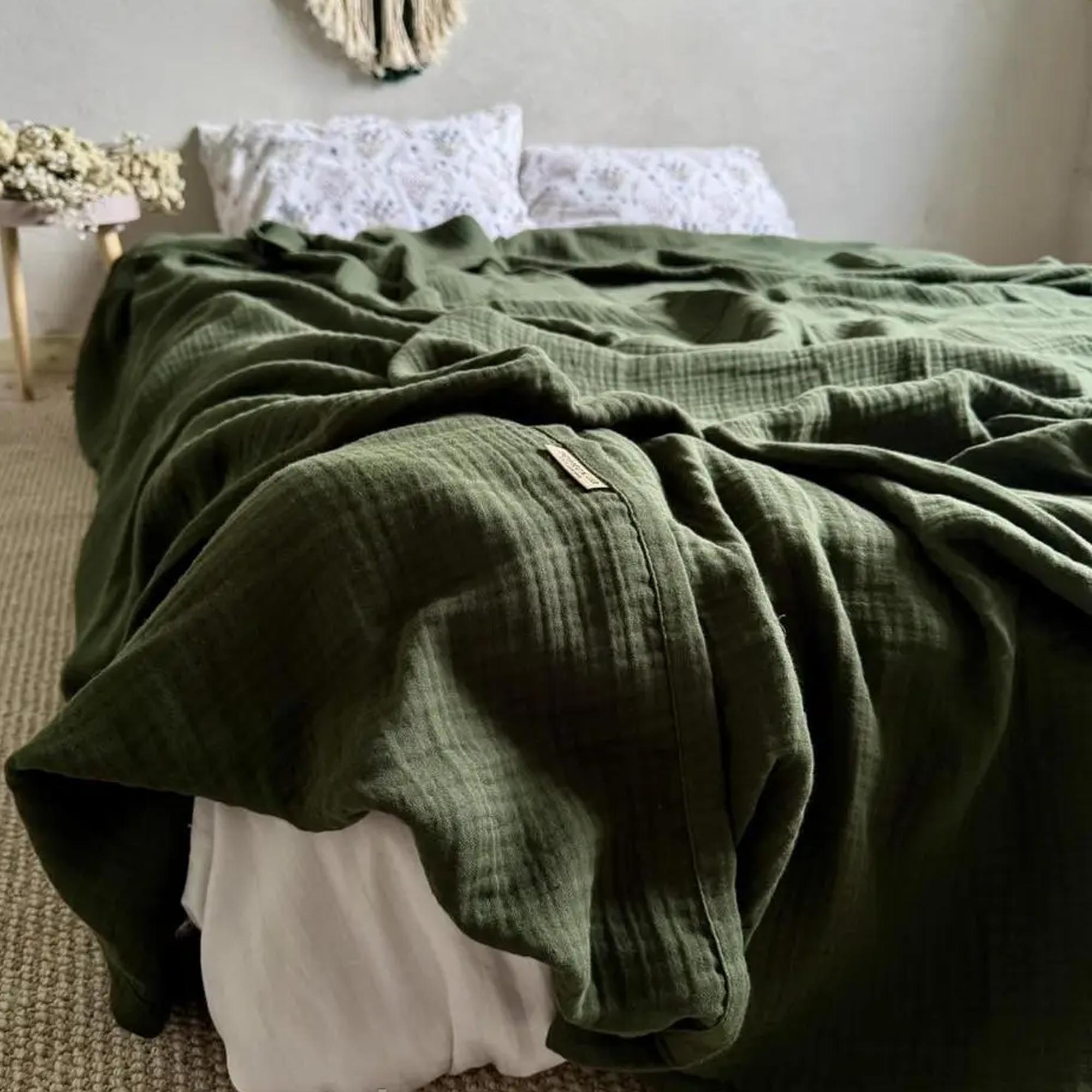 Покривало муслінове HEAVEN, зелений