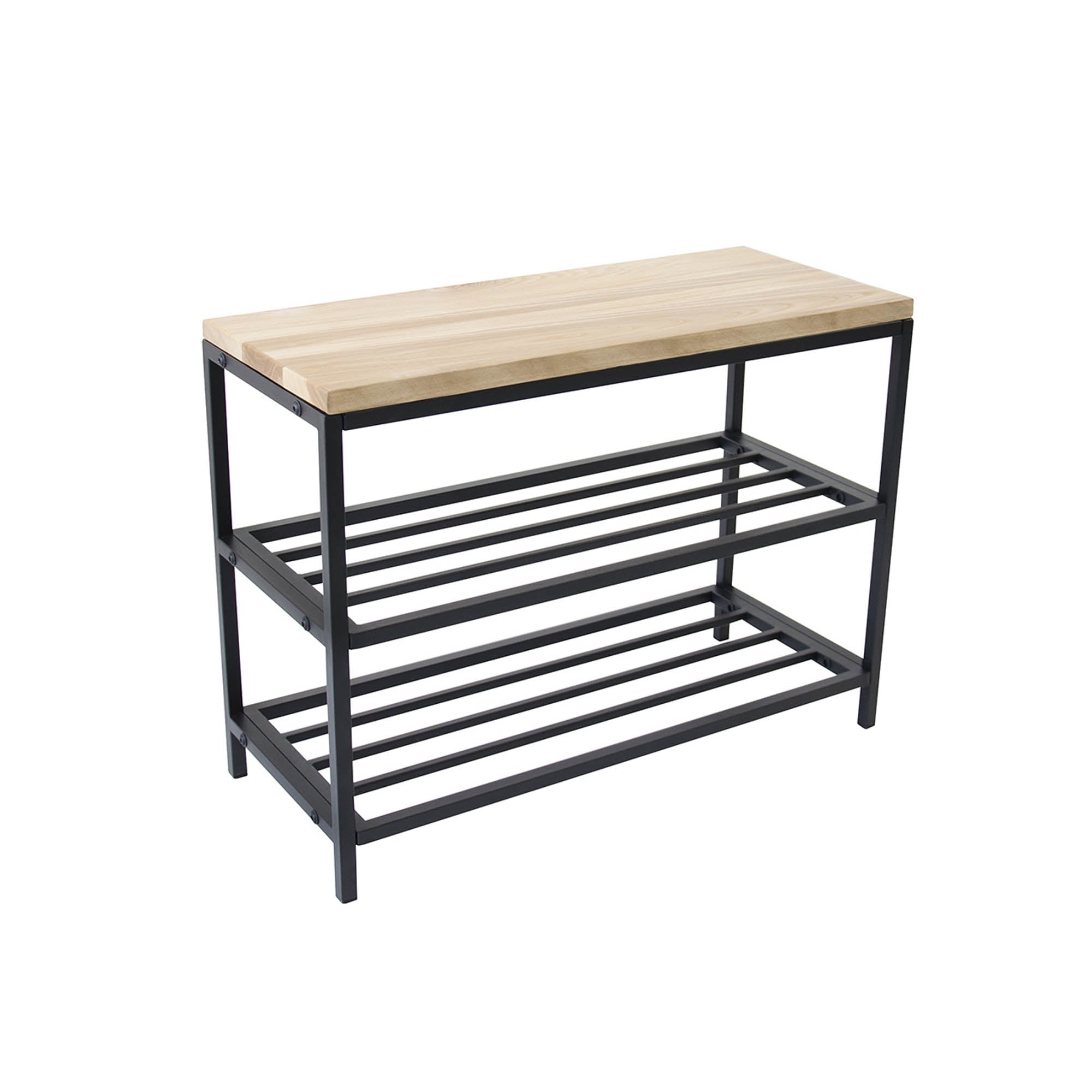 Полиця для взуття, натуральне дерево