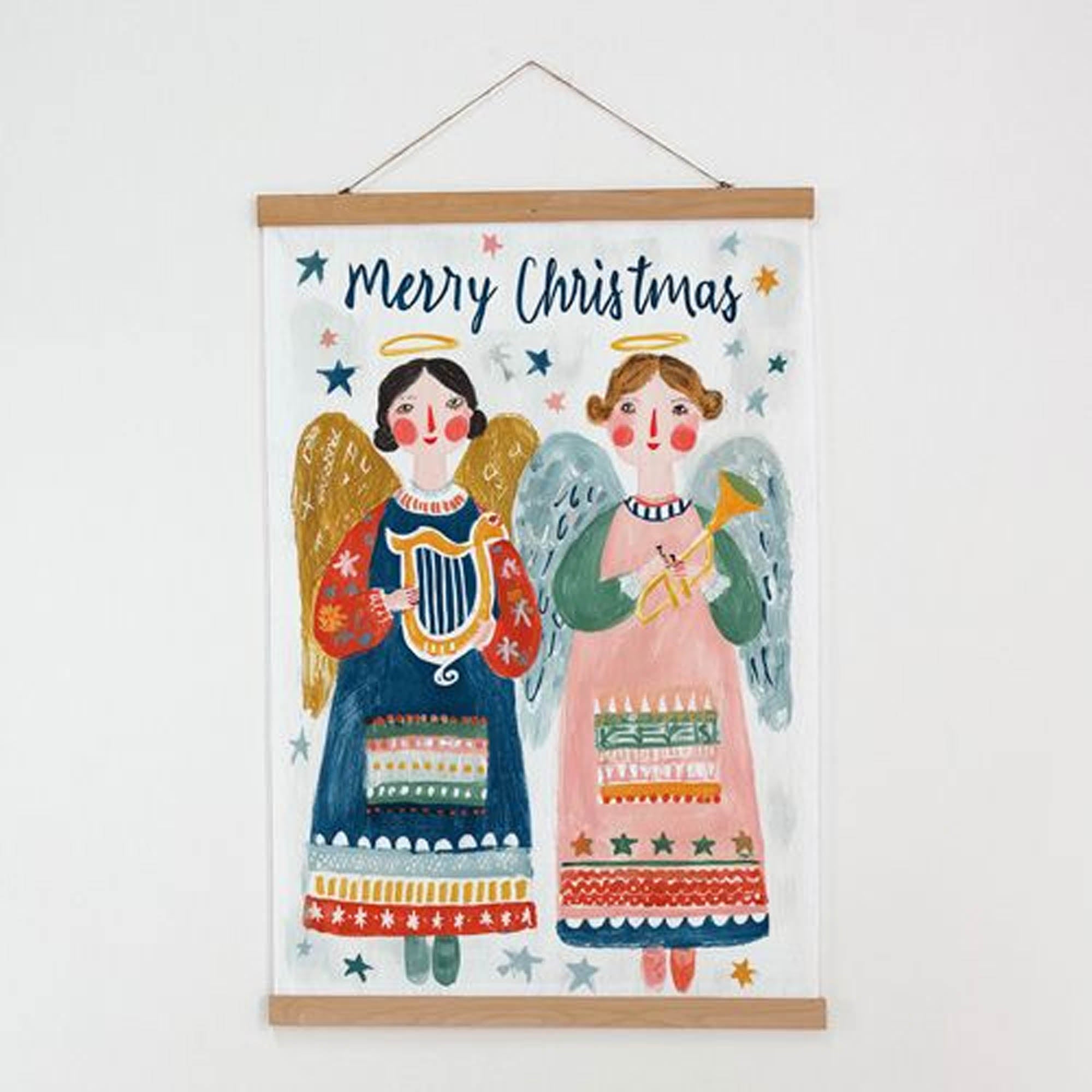 Тканинний постер MERRY CHRISTMAS, на стіну