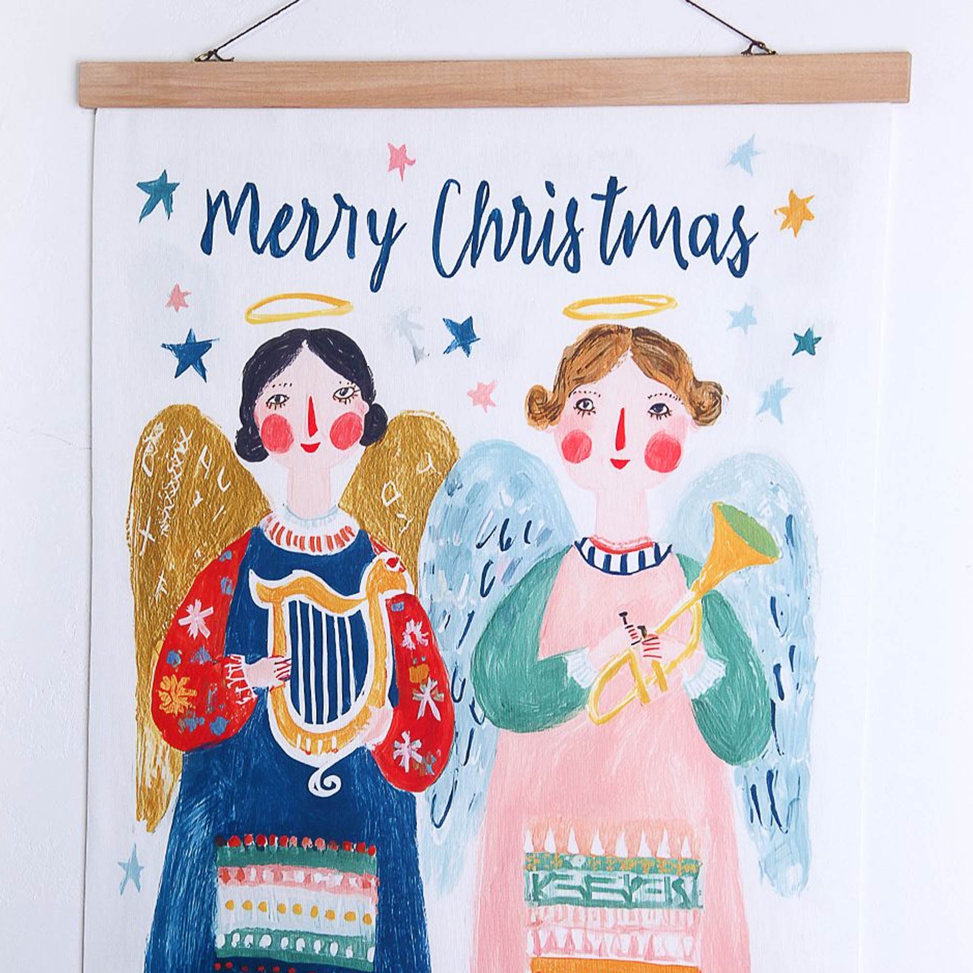 Тканинний постер MERRY CHRISTMAS, на стіну