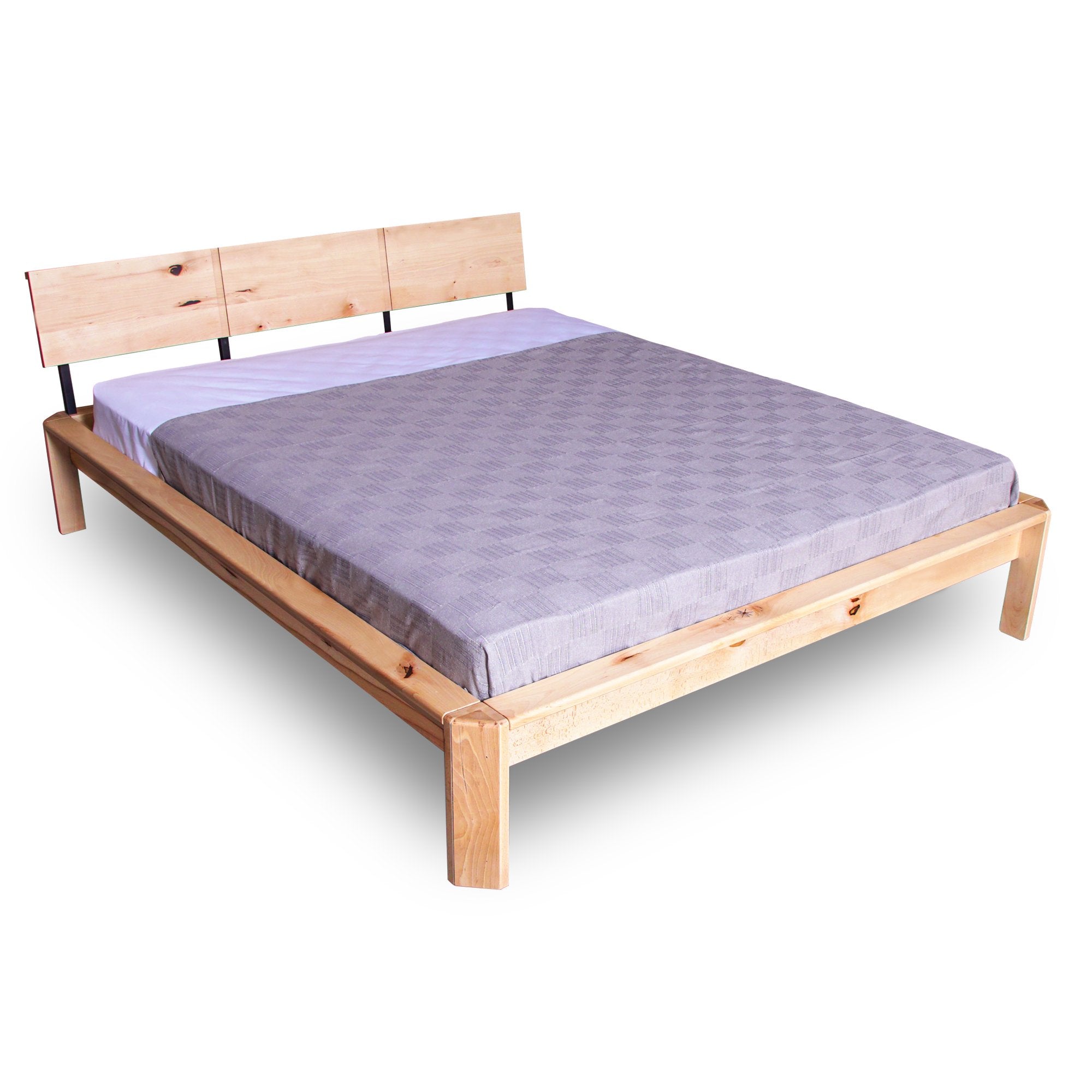 Двуспальная кровать LOFT, древесина бука с сучками