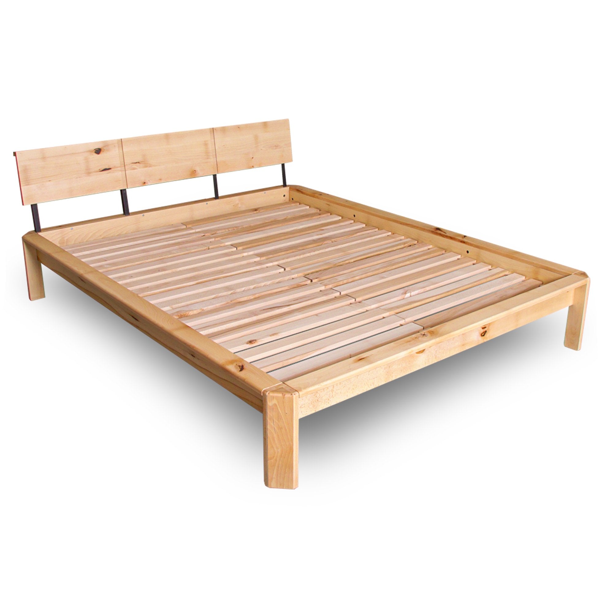 Двоспальне ліжко LOFT, деревина бука з сучками