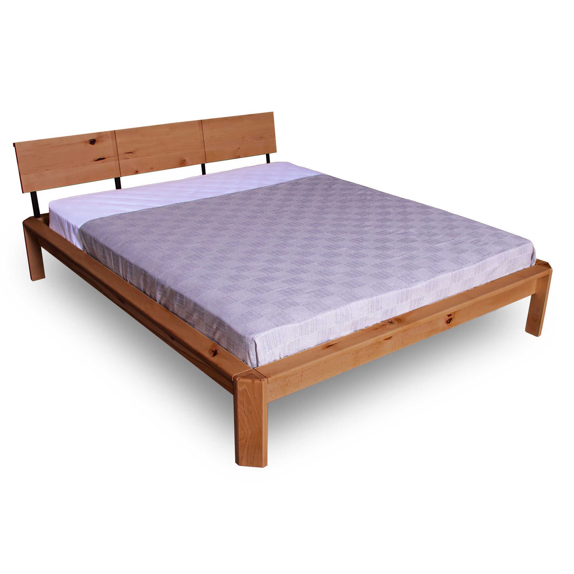 Двуспальная кровать LOFT, древесина бука с сучками