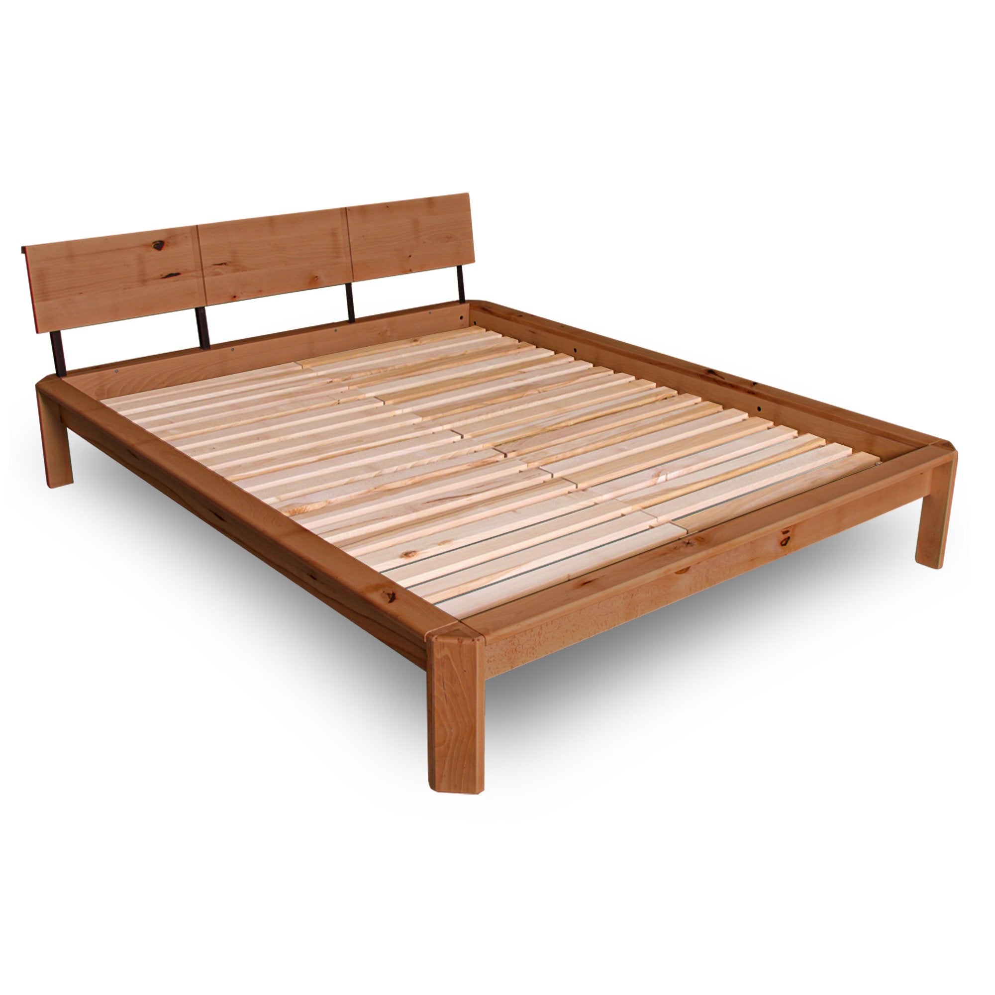 Двоспальне ліжко LOFT, деревина бука з сучками