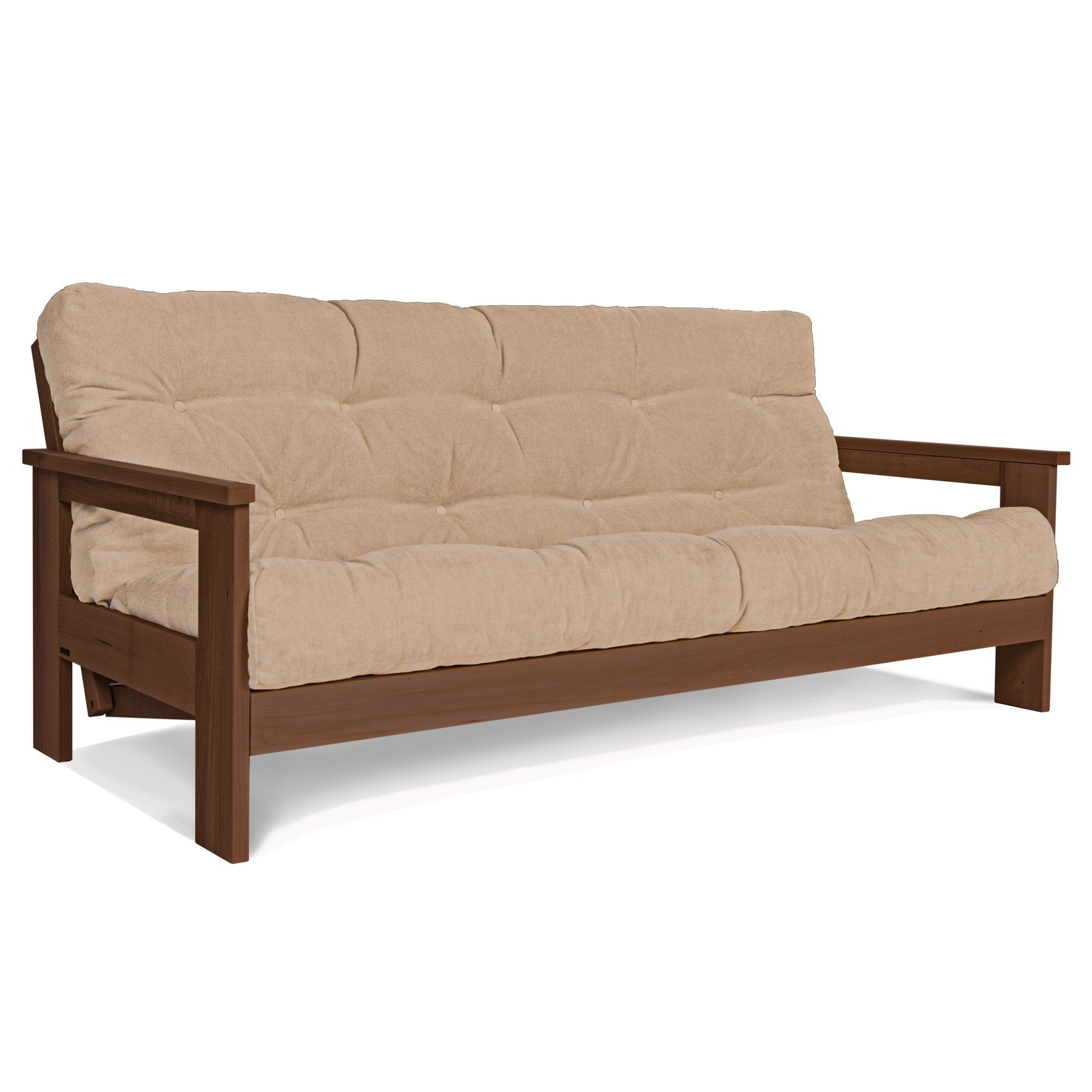 Розкладний диван-футон MEXICO, горіхового кольору